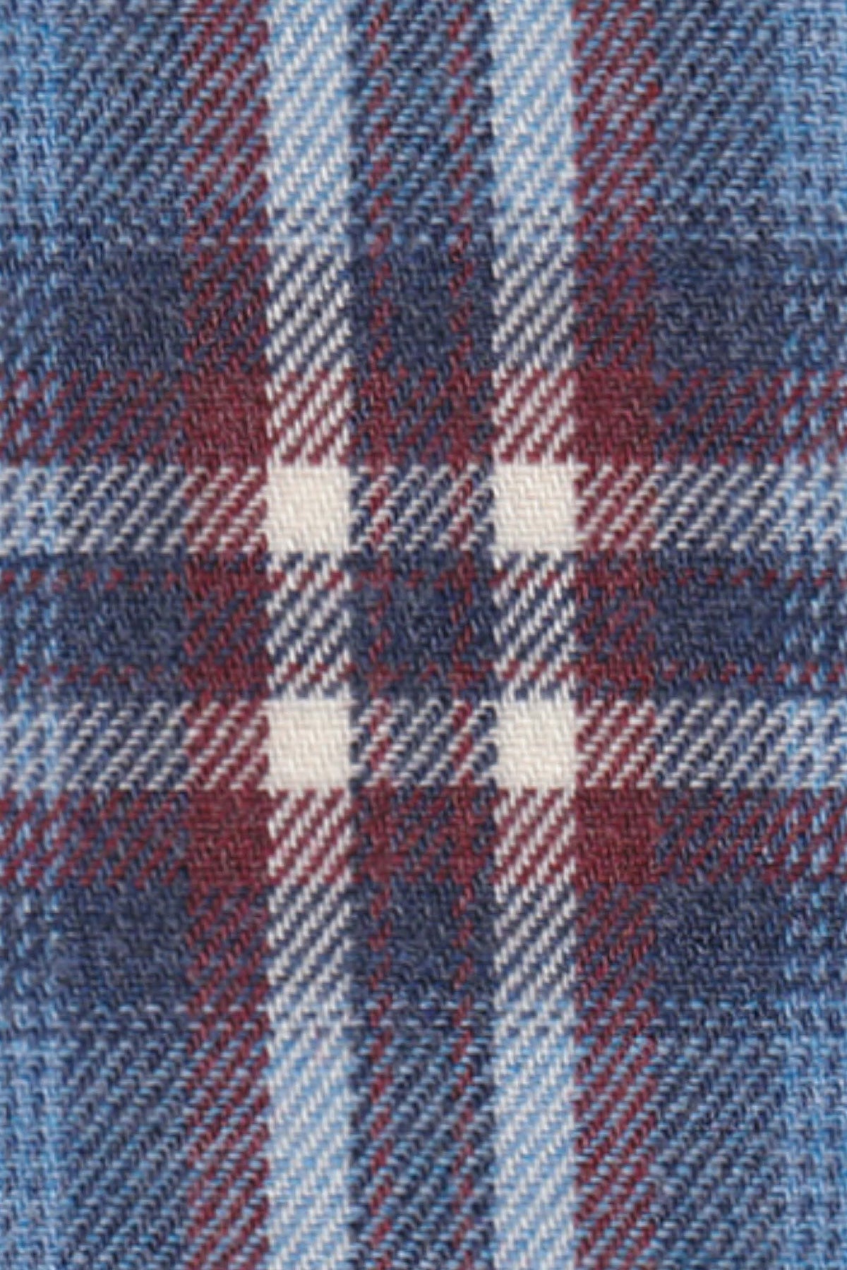 Flanellhemd mit Karo-Muster Hellblau/Rot (Art. 2131-C)