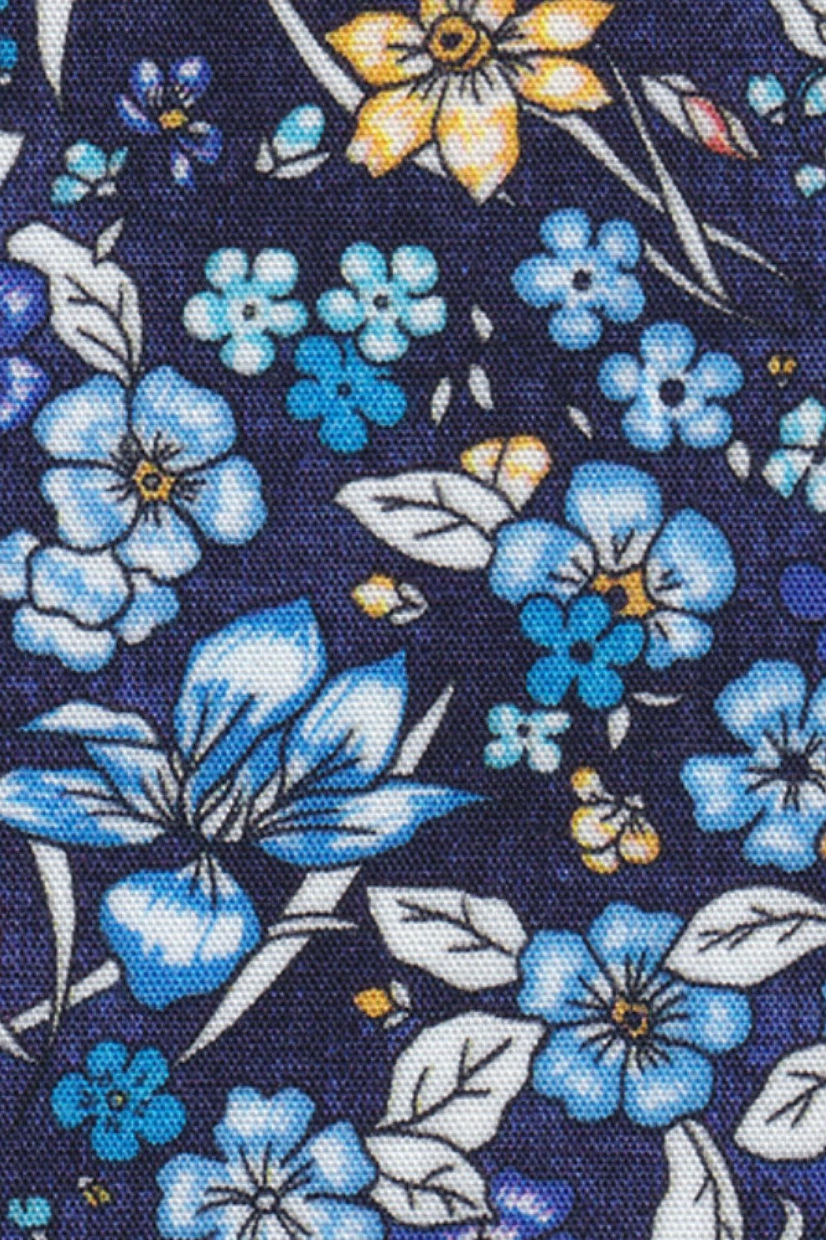 Freizeithemd mit Blumenmuster in Navy (Art. 2211-C)