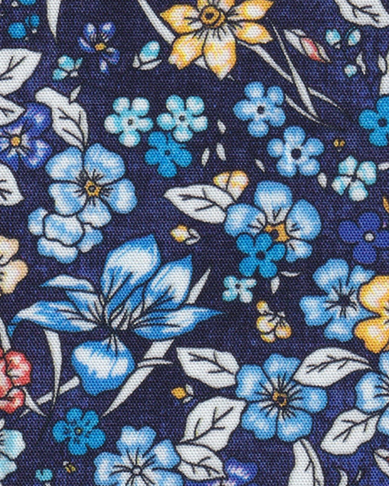 Freizeithemd mit Blumenmuster in Navy (Art. 2211-C)