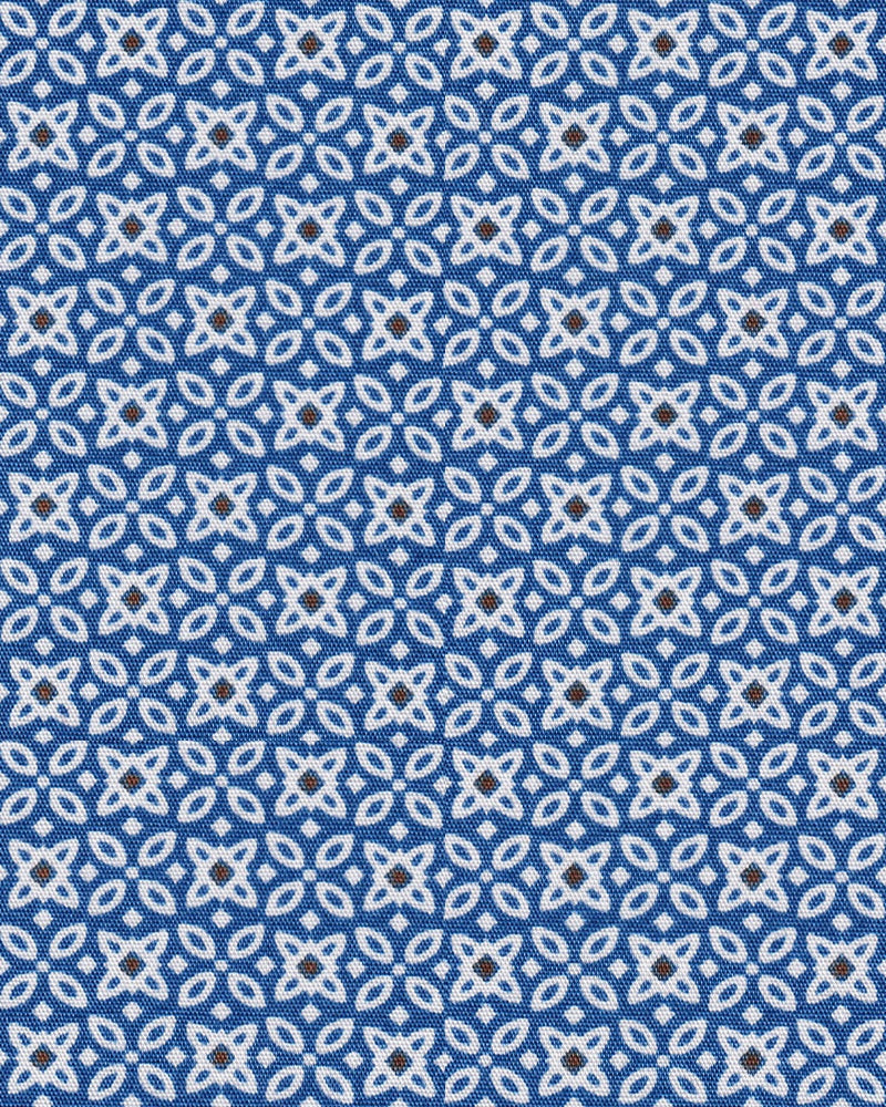 Freizeithemd mit Graphikmuster Blau (Art. 2238-C)