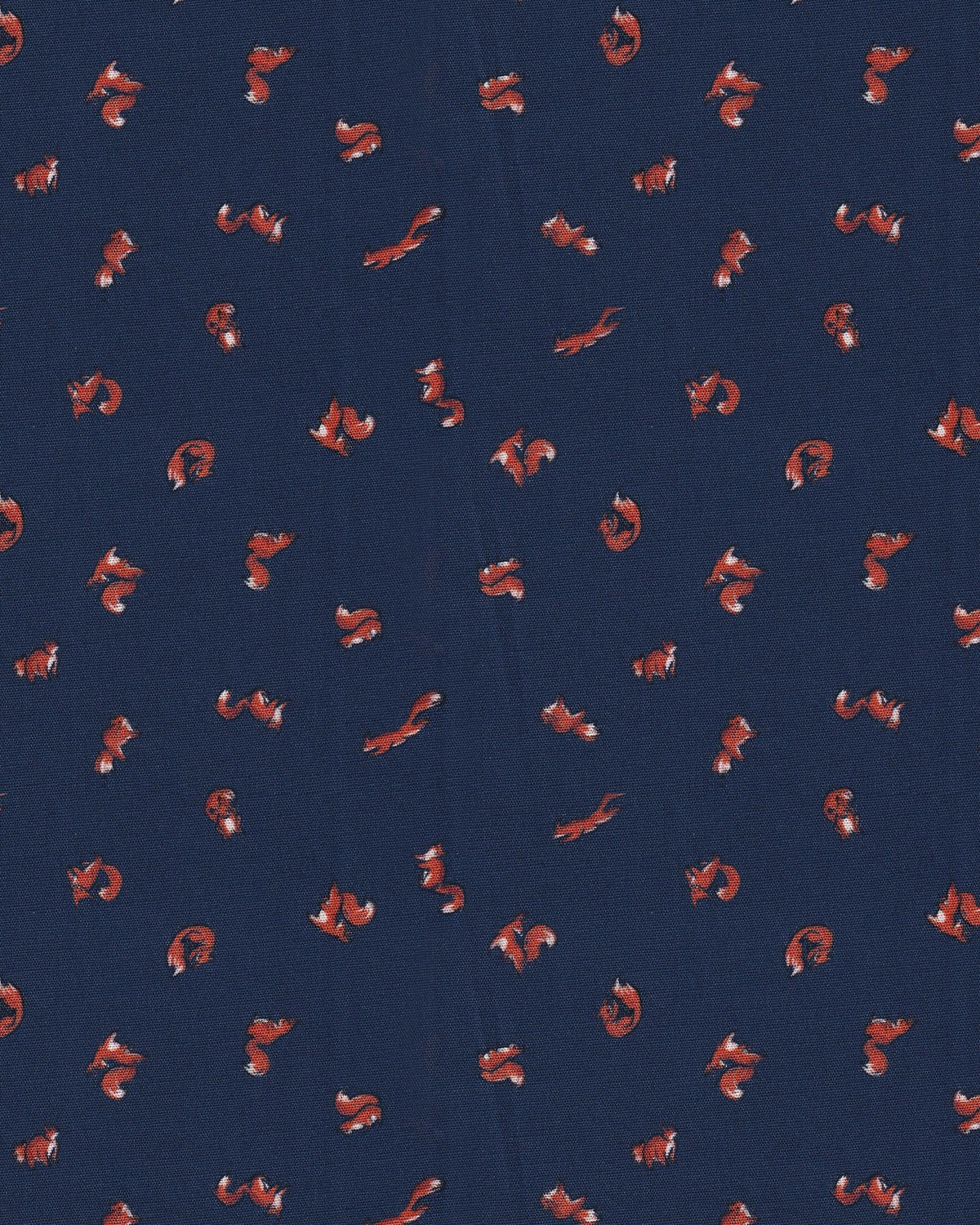 Stretch blouse SOPHIE with fox and squirrel print in blue (Art. 2240D-S)