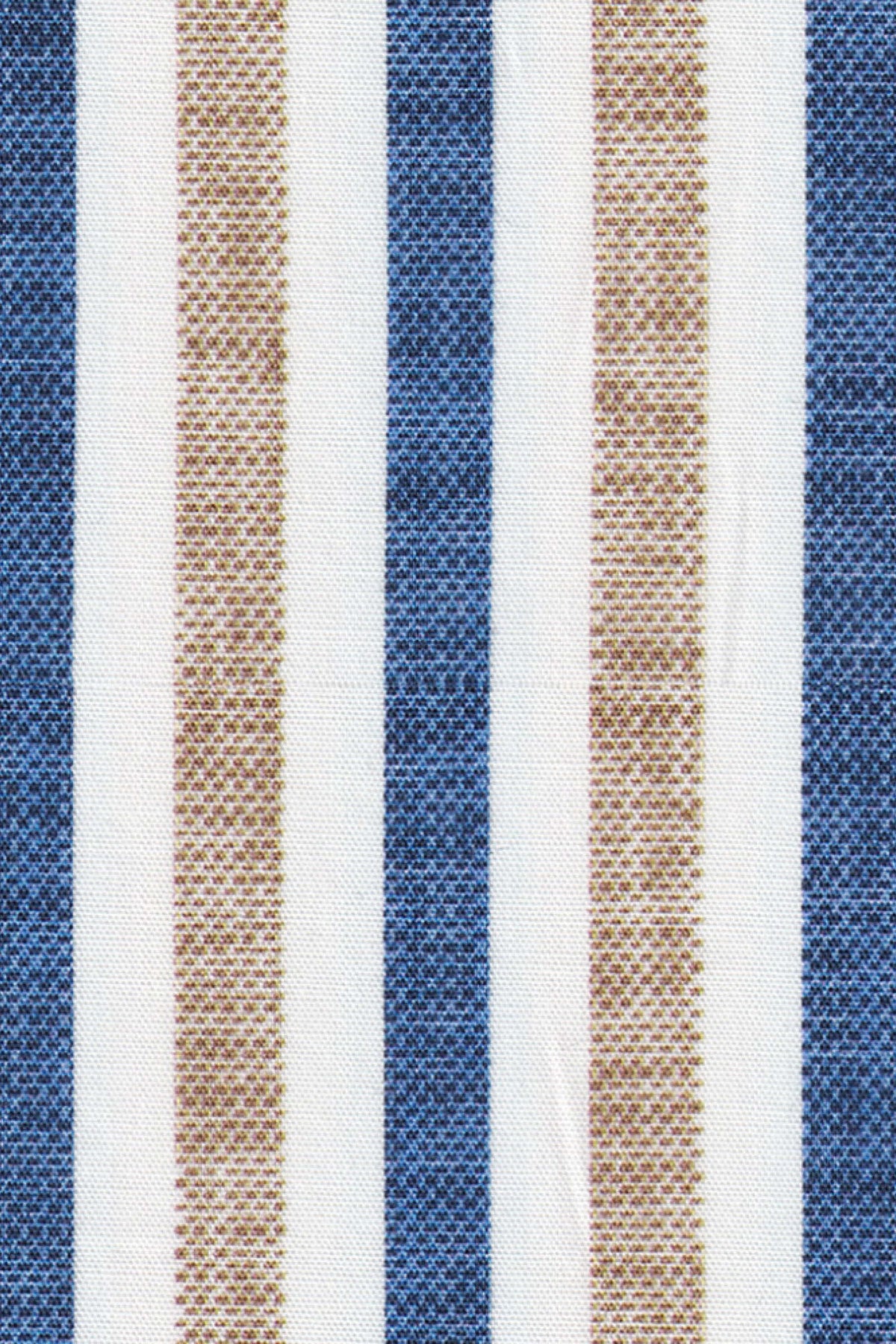 Freizeithemd mit Streifen in Beige/Blau  (Art. 2242-C)