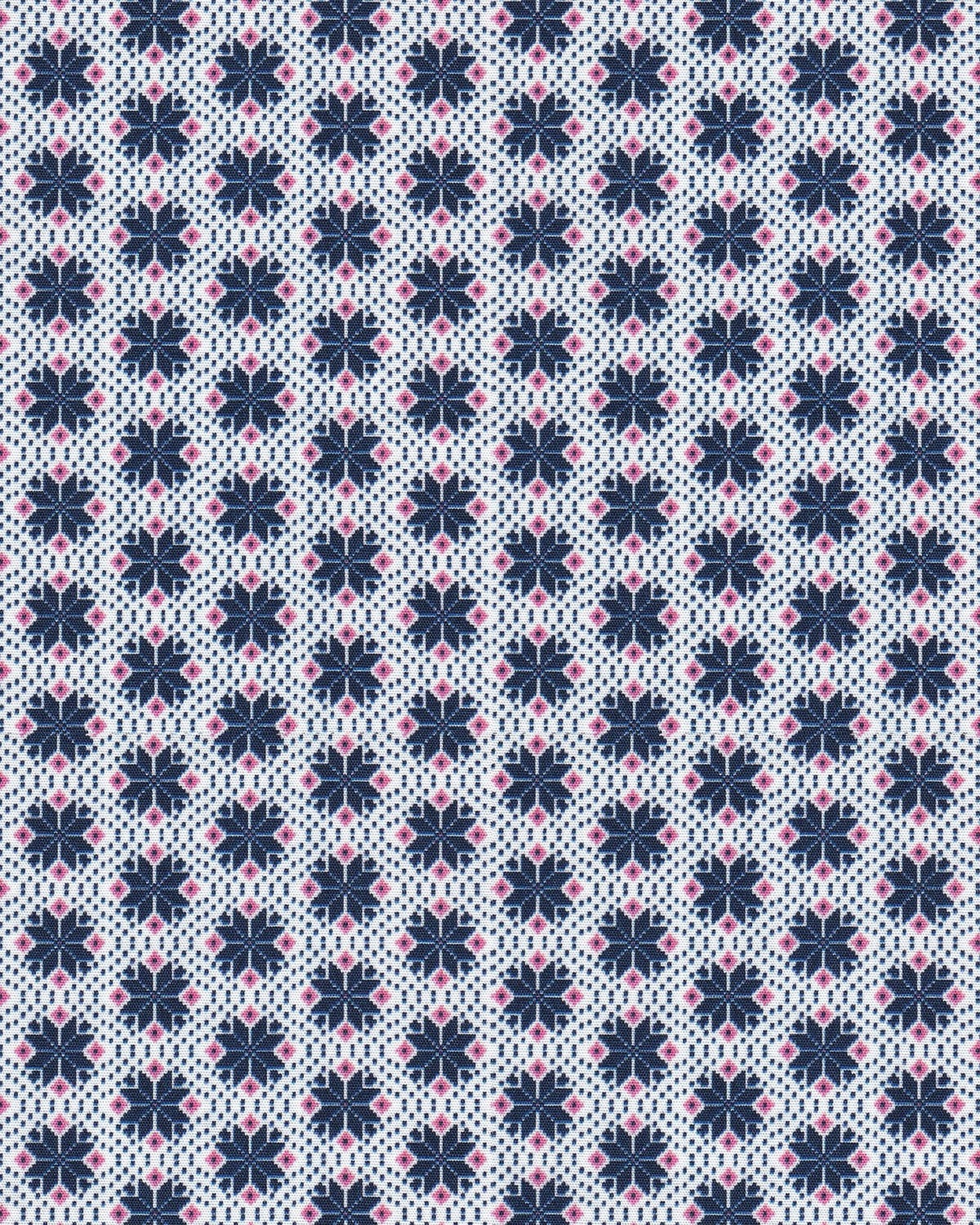 Stretch-Bluse SOPHIE mit Schneeflocken-Print in Rosa/Blau (Art. 2243D-S)