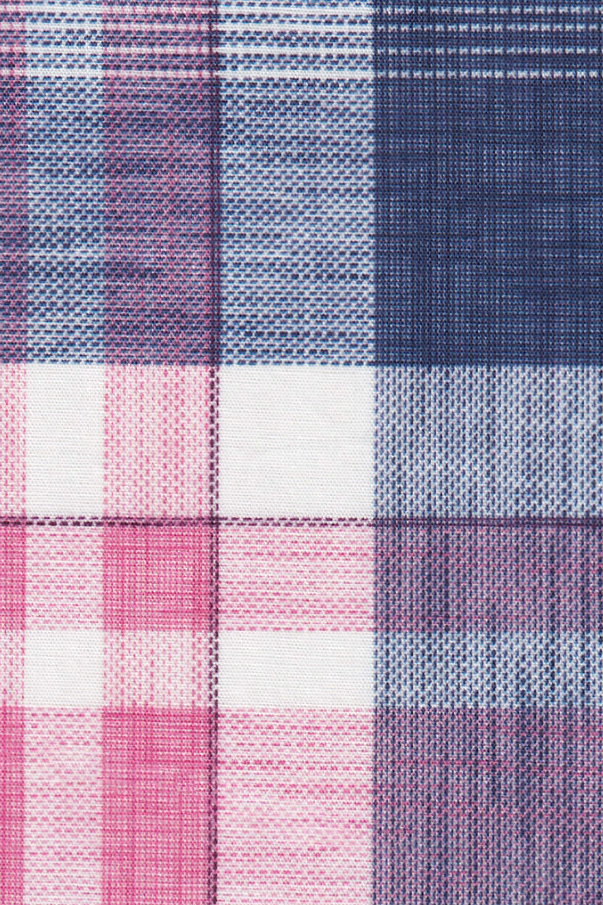 Freizeithemd mit Karomuster Rosa/Blau (Art. 2243-C-KA)