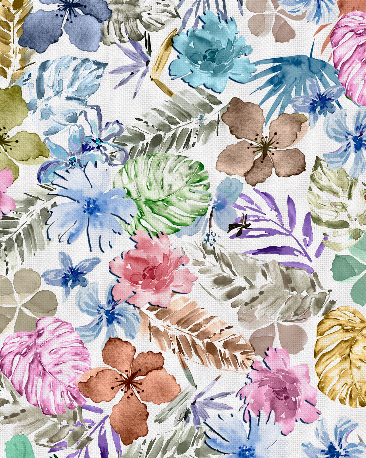 Kinderkleid LAHELA mit farbigem Blumen-Print (2301K-L)