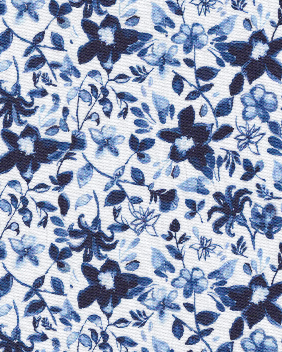 JADE summer dress with floral print in blue/white (2308D-J)