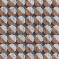 Casual shirt with graphic print Cognac (Art. 2324-C)