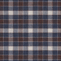 Flanellhemd mit Karomuster Braun/Blau (Art. 2365-C)