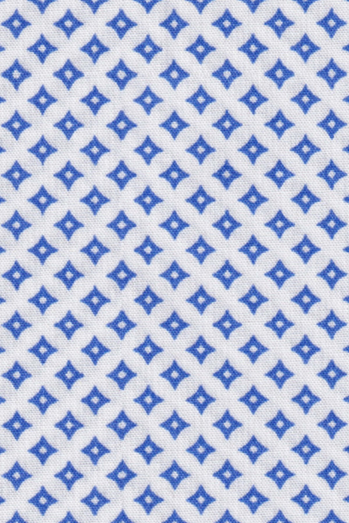 Freizeithemd mit Minimalprint Hellblau (Art. 2411-C)