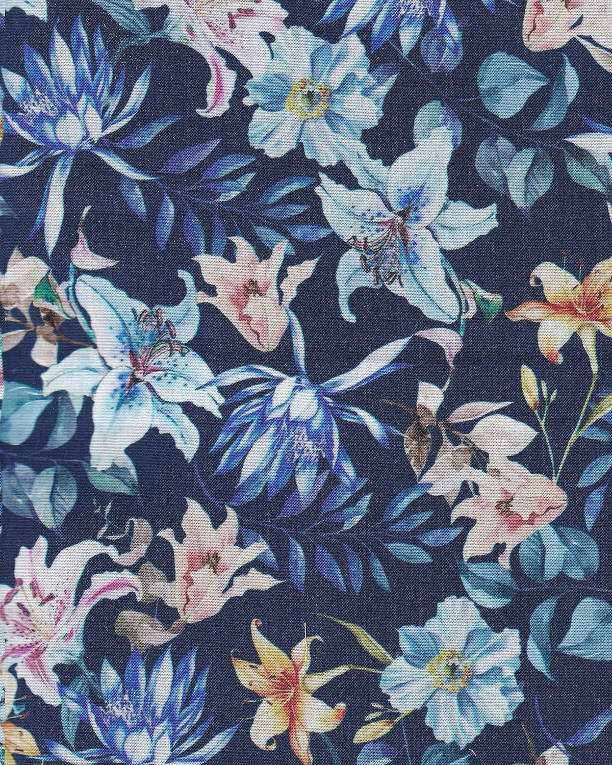 Freizeithemd mit Blumenprint in Navy (Art. 2501-C)