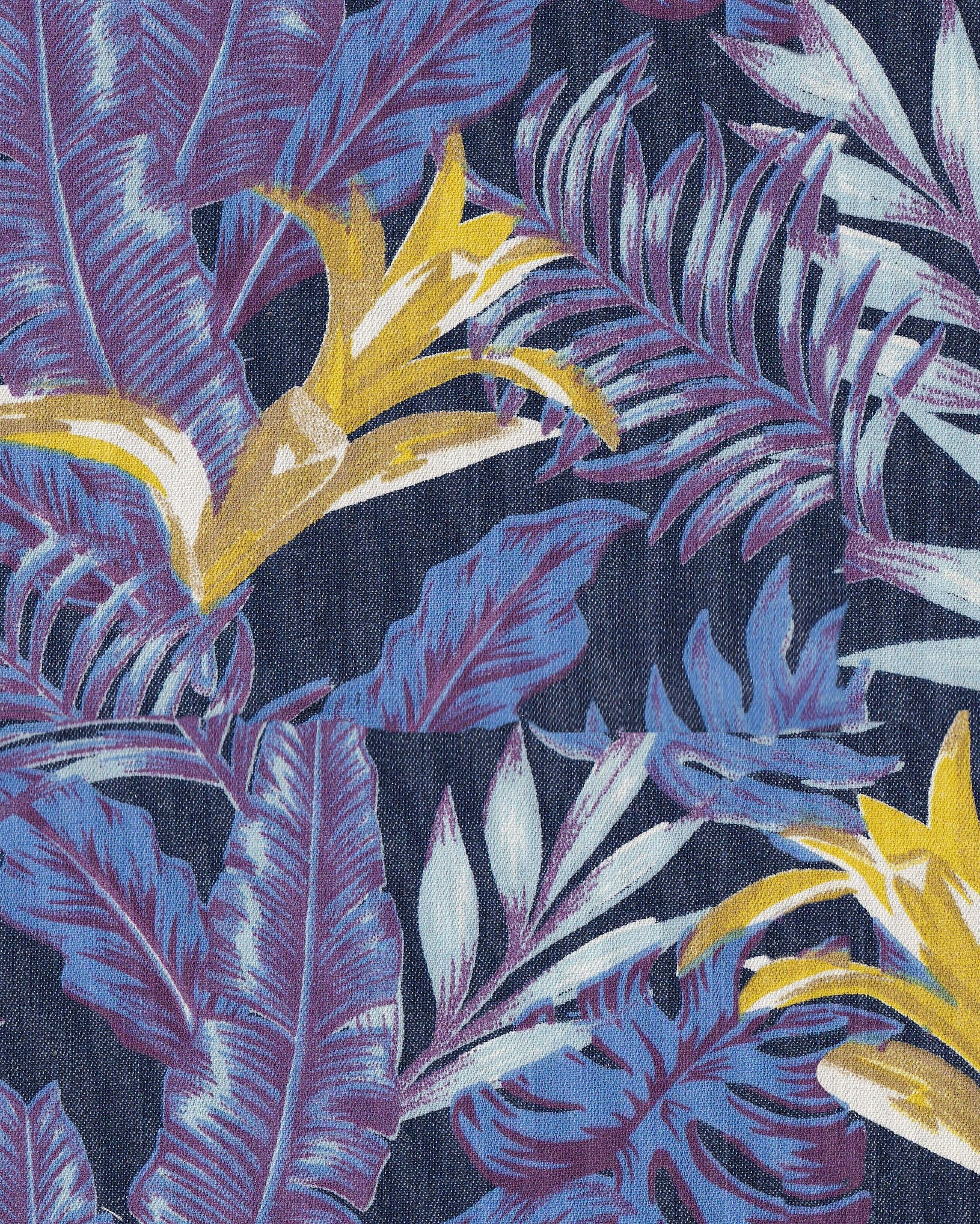 Denimhemd mit Blumenprint (Art. 2507-C-KA)