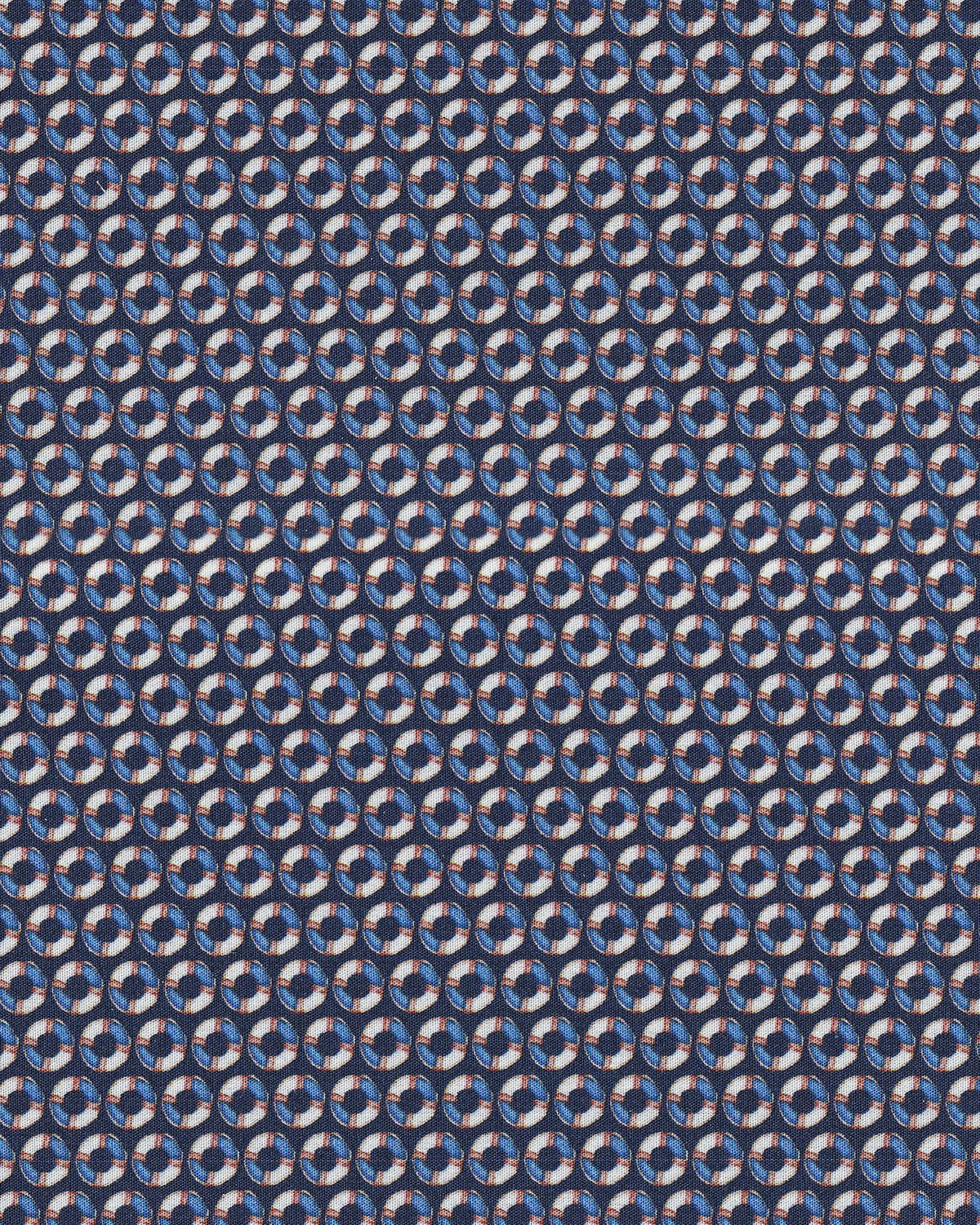 Casual shirt with lifebuoy print in blue (Art. 2534-C)