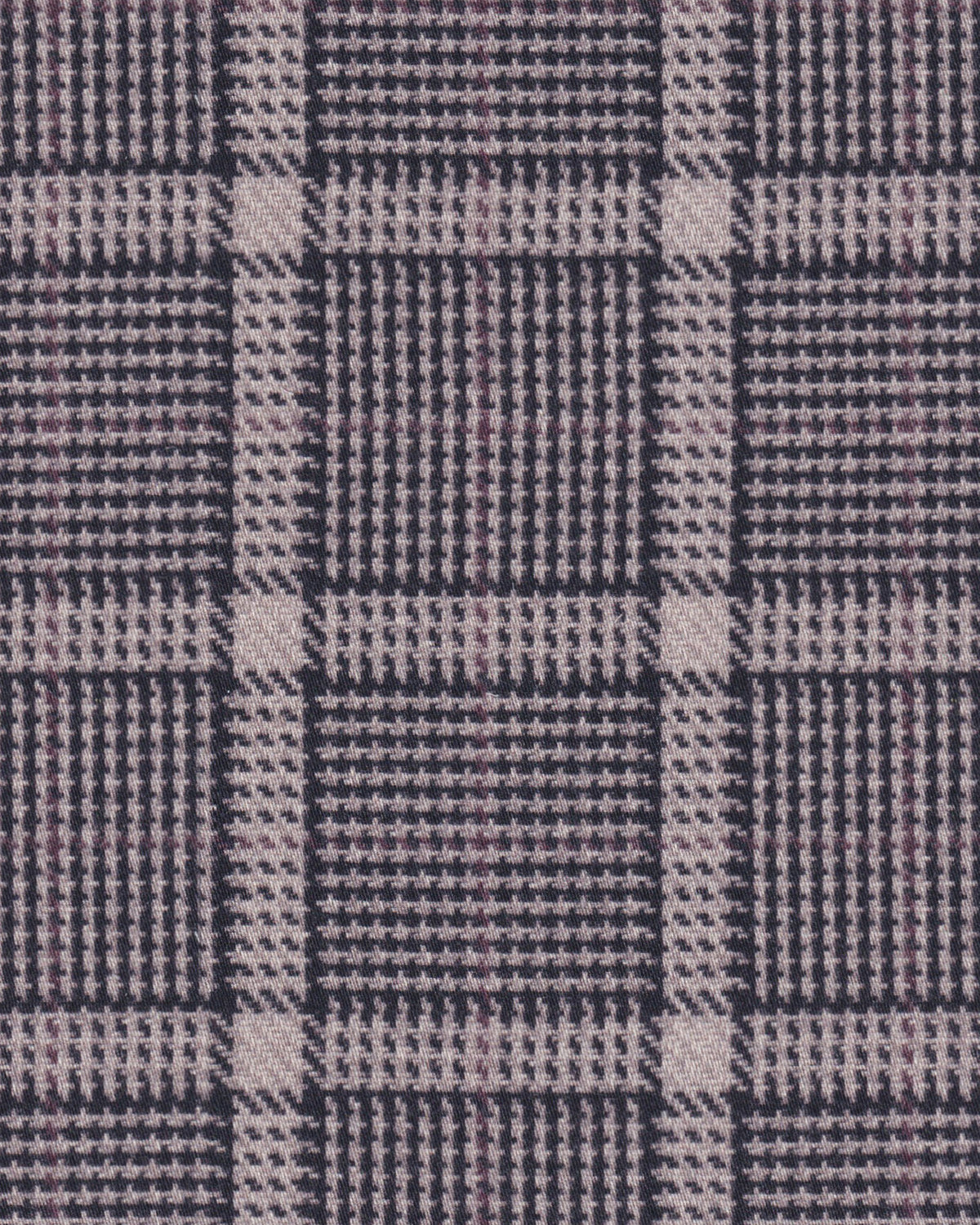 Boxy blouse GABRIELLE with check pattern in brown/beige (2572D-G)
