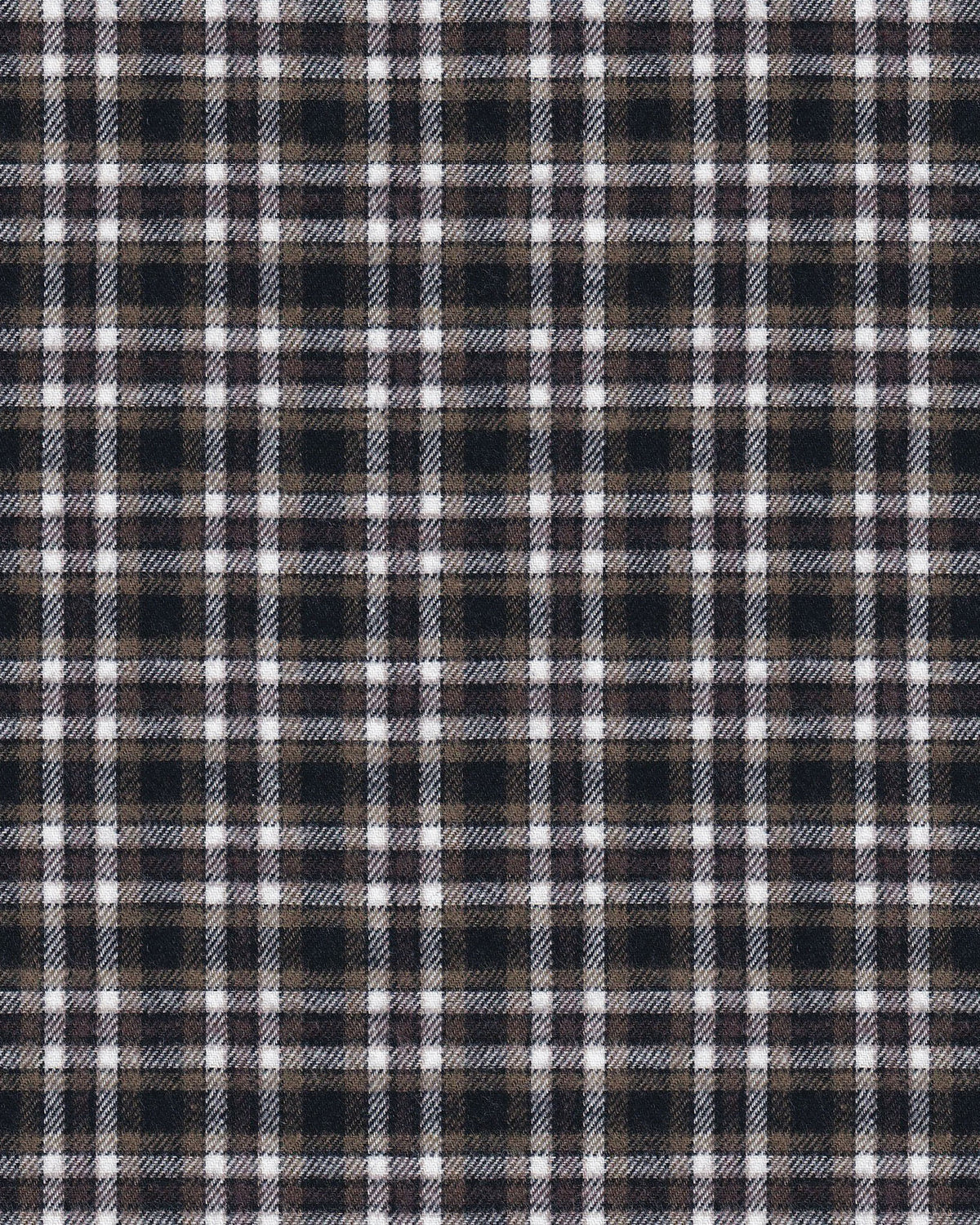 Flannel shirt with check pattern brown (Art. 2754-C)