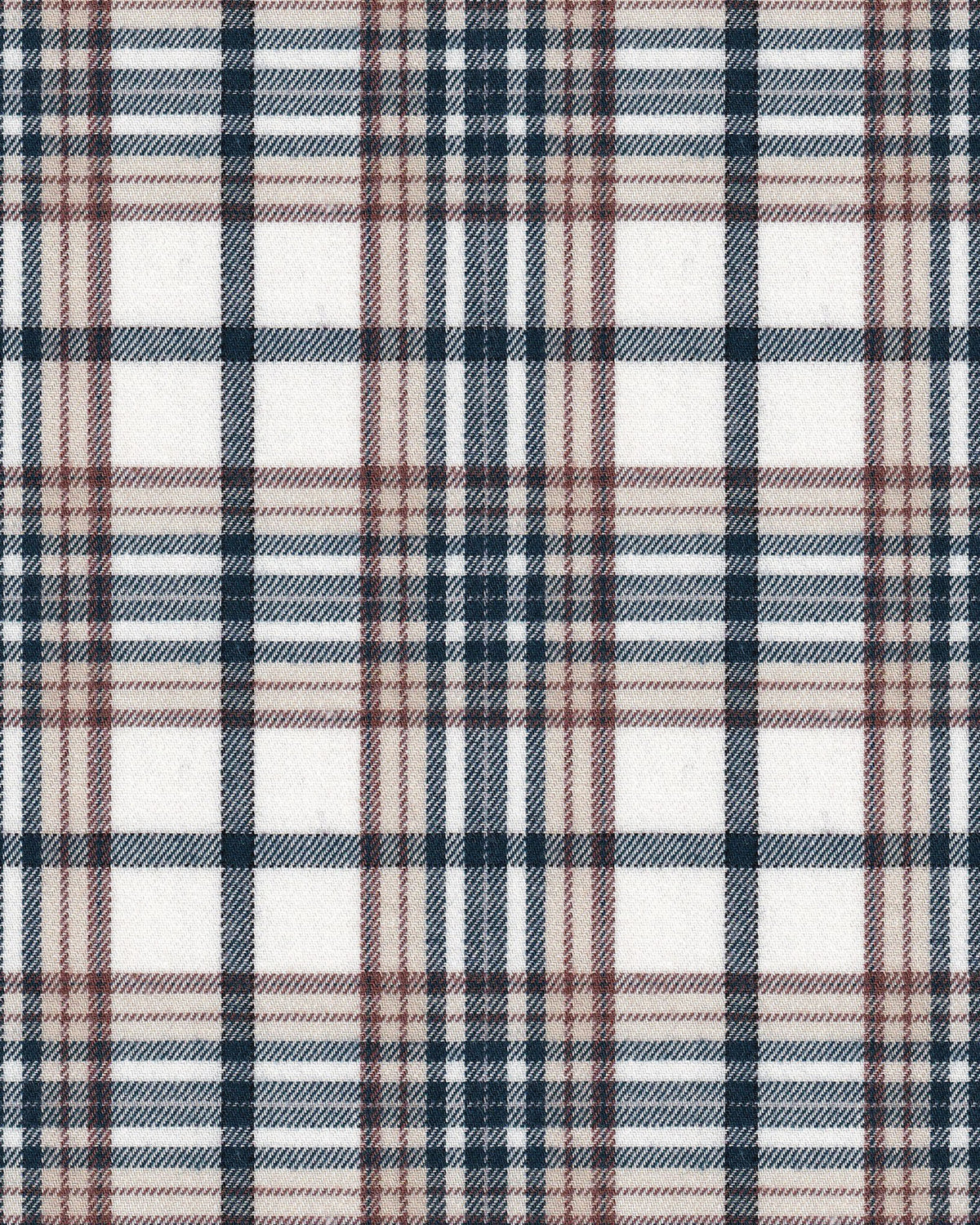 Flanellhemd mit Karomuster Off-White (Art. 2755-C)