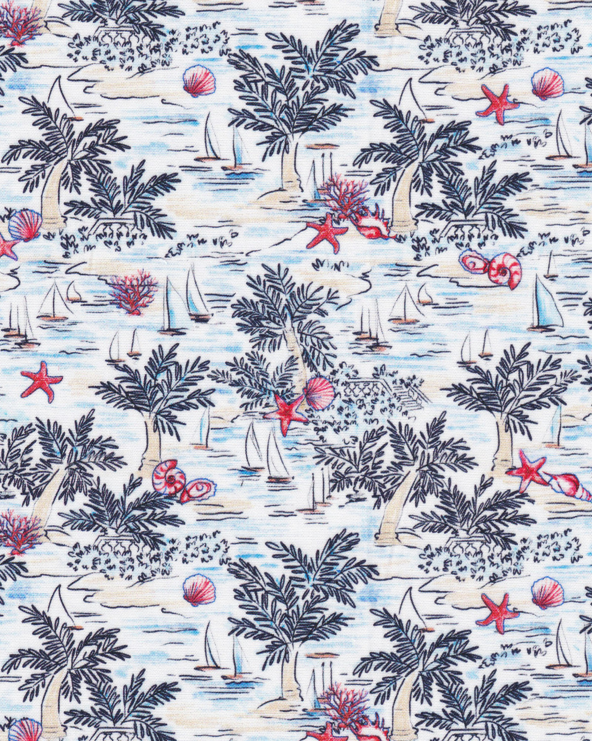 Hawaiian shirt with summery print pattern (2837-BS)