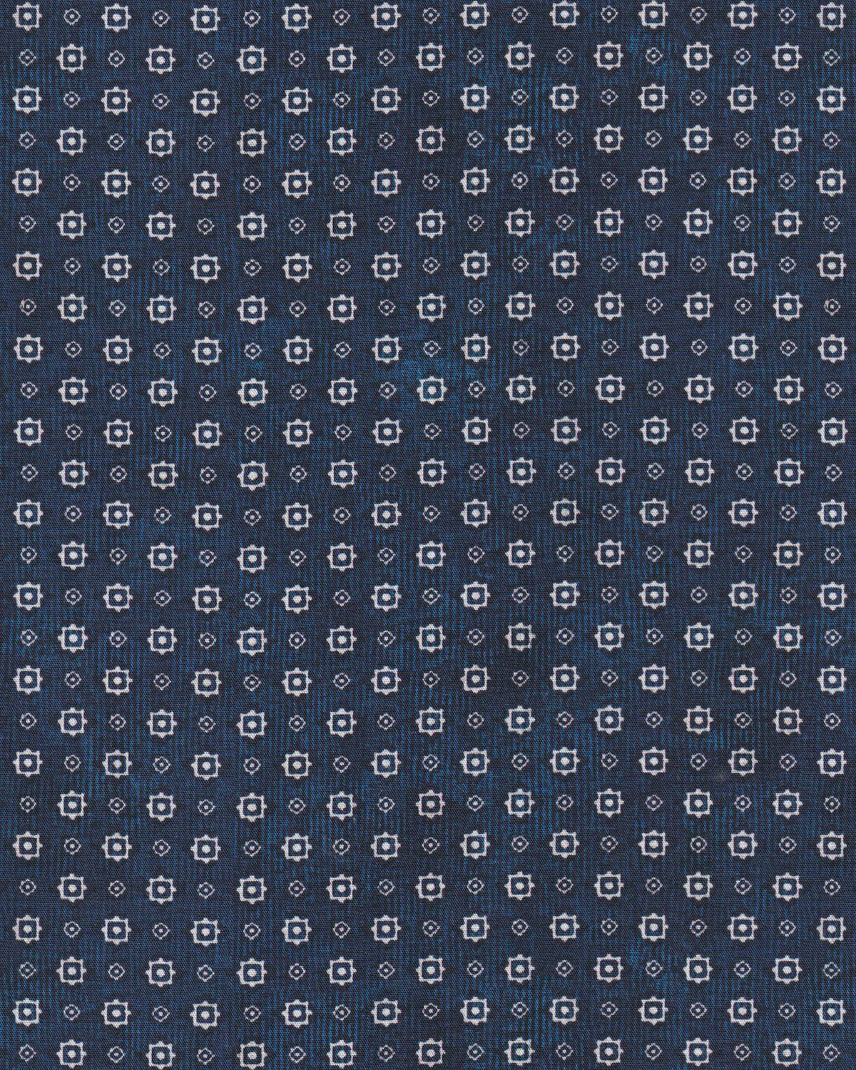 Freizeithemd Langarm mit Grafikprint in Blau (3009-C)