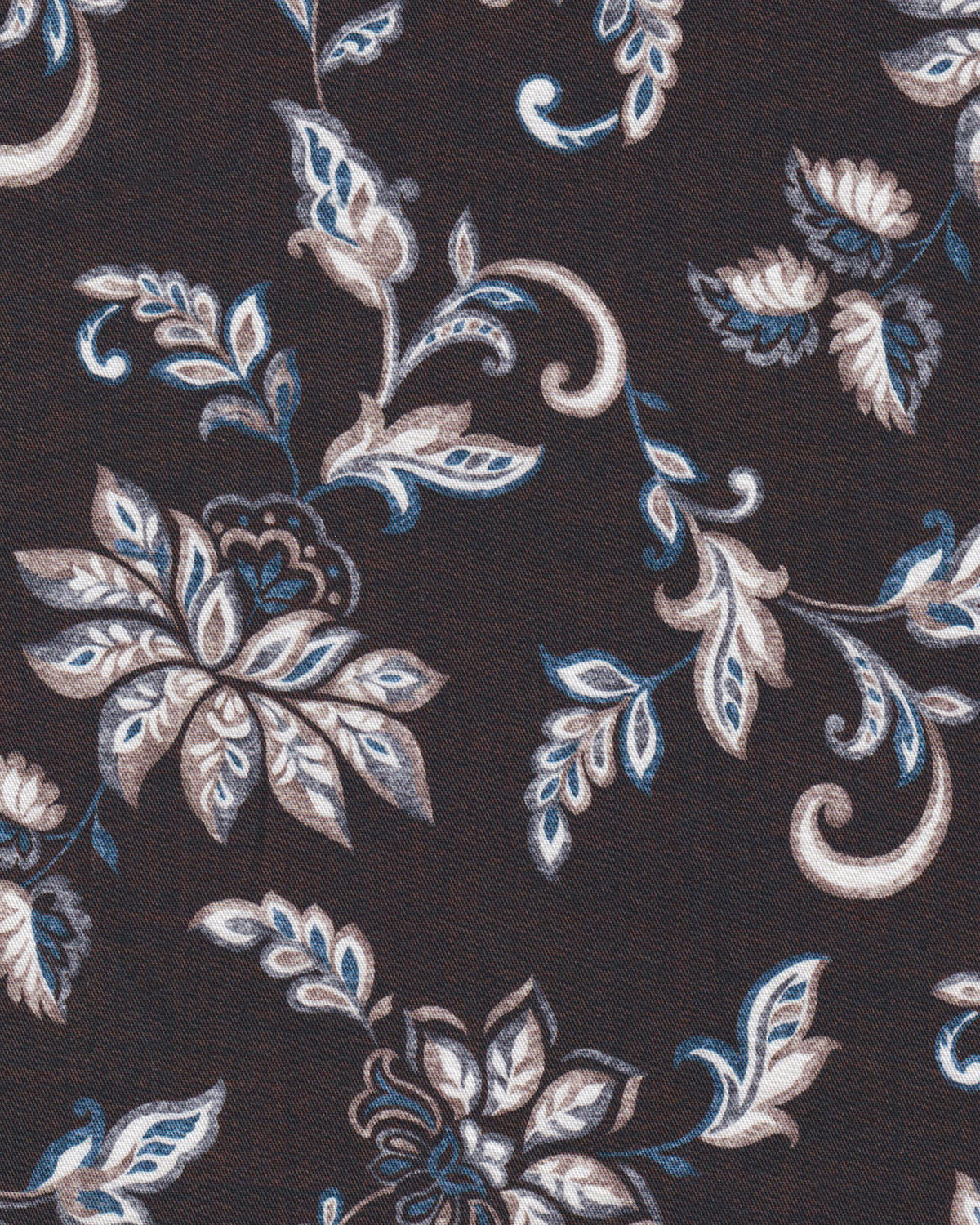 Freizeithemd Langarm mit Paisley-Muster in Braun (3020-C)
