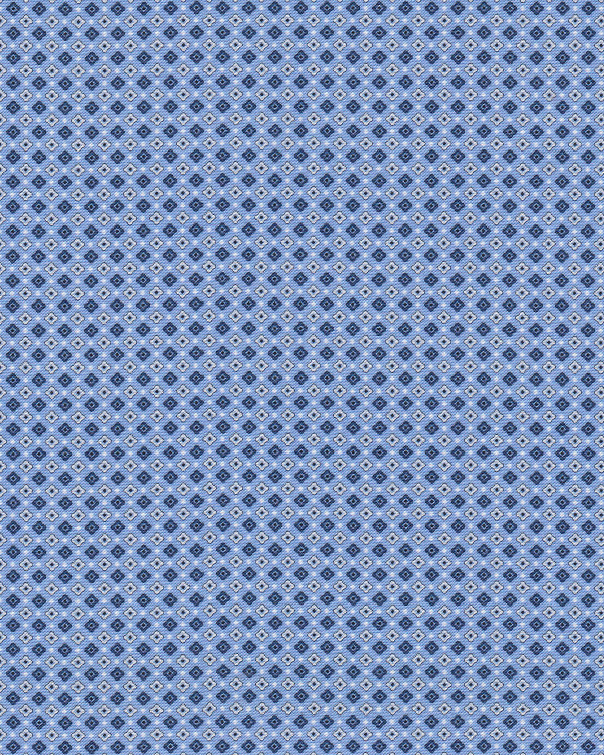 Freizeithemd Langarm mit Minimal Print in Blau (3033-C)