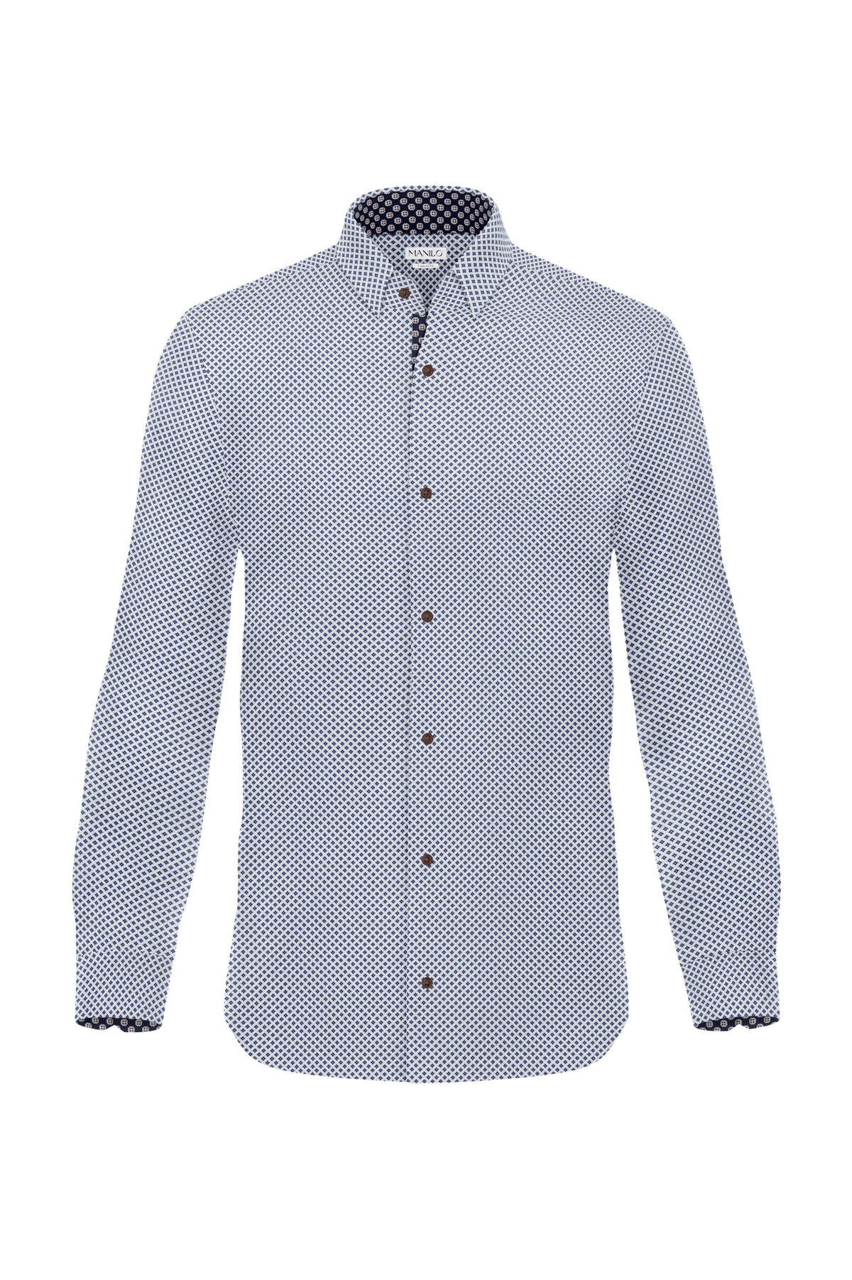 Casual shirt with minimal print (Art. 2412-C)