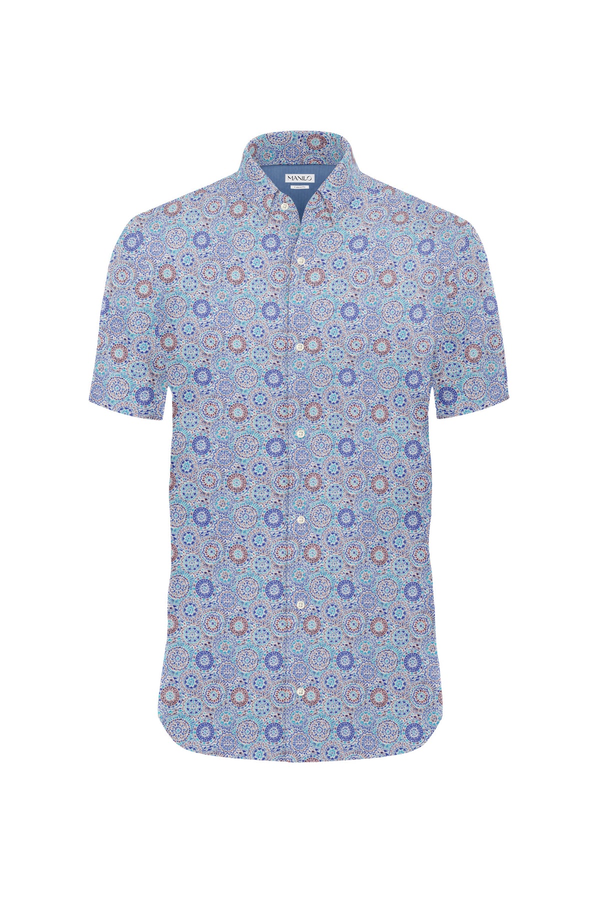 Casual shirt with colorful graphic print (Art. 2513-C)