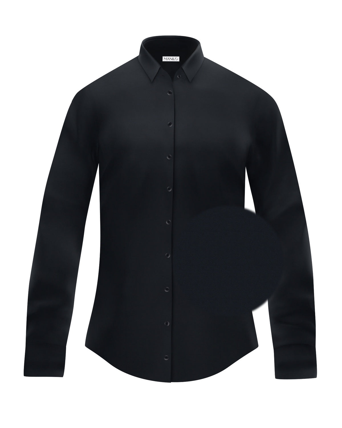 Stretch-Bluse SOPHIE in Schwarz (Art. 1004D-S)