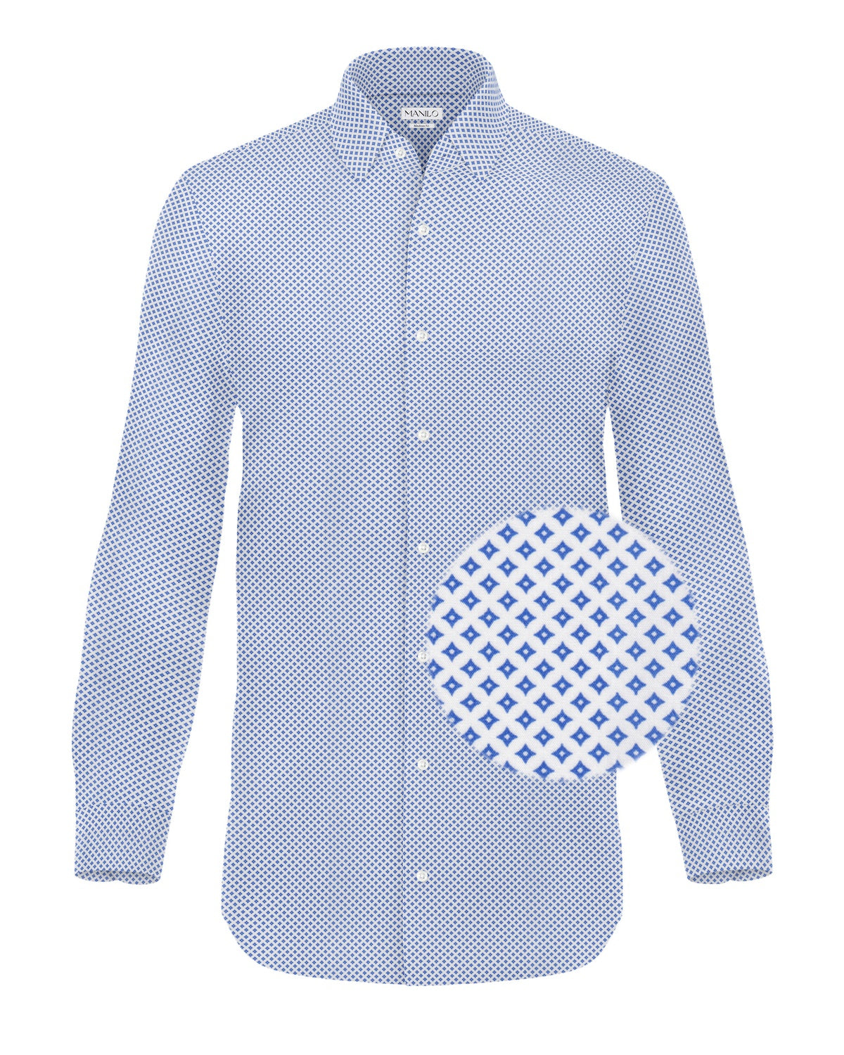 High-quality business shirt with printed pattern Fitted (Art. 1164)