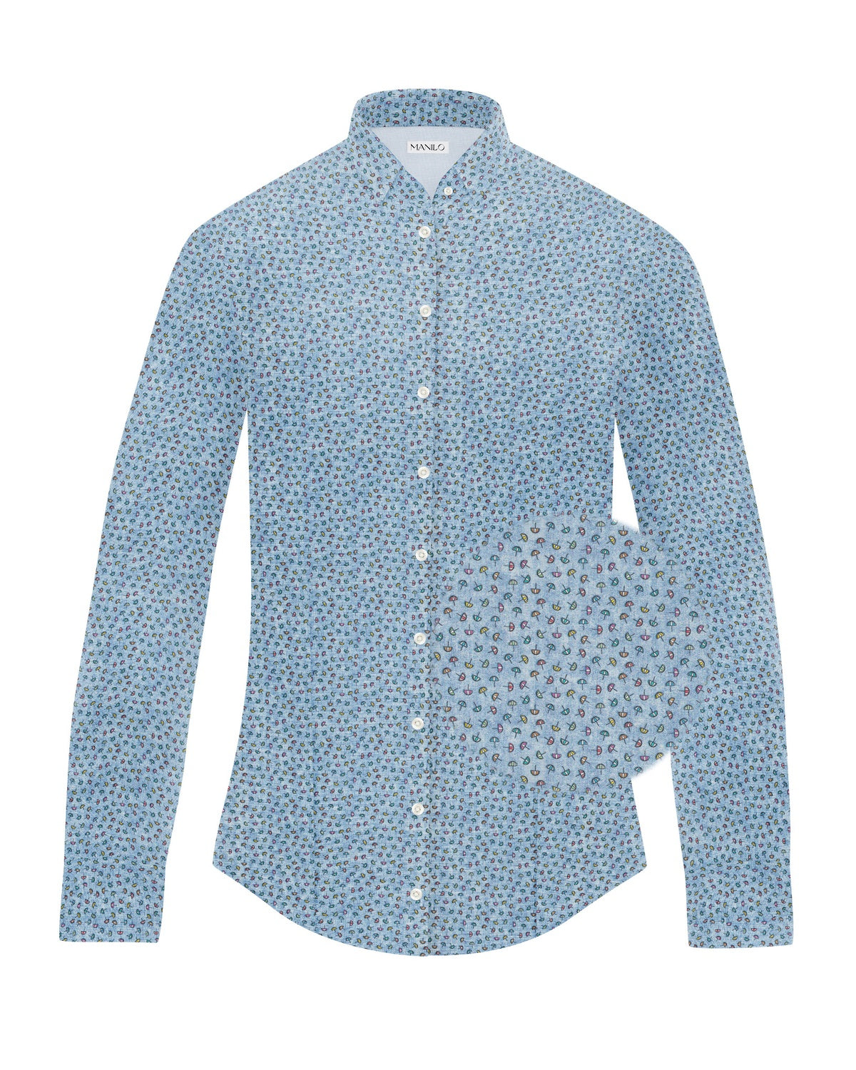 Stretch blouse SOPHIE with parasol print (Art. 2131D-S)