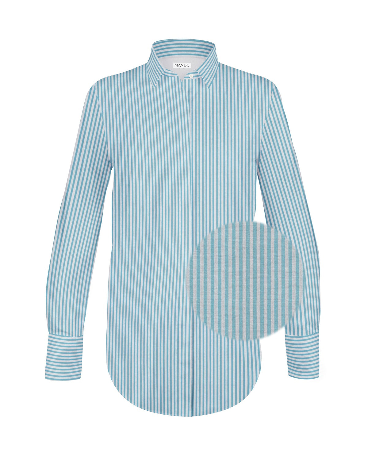 Longbluse CHLOÉ Blau gestreift (Art. 2184D-C)