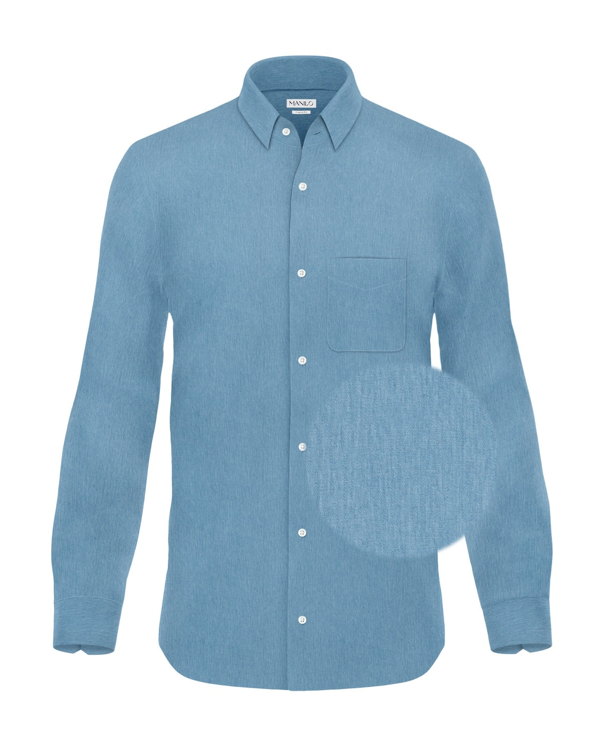 Leichtes Denimhemd Hellblau (Art. 2271-C)