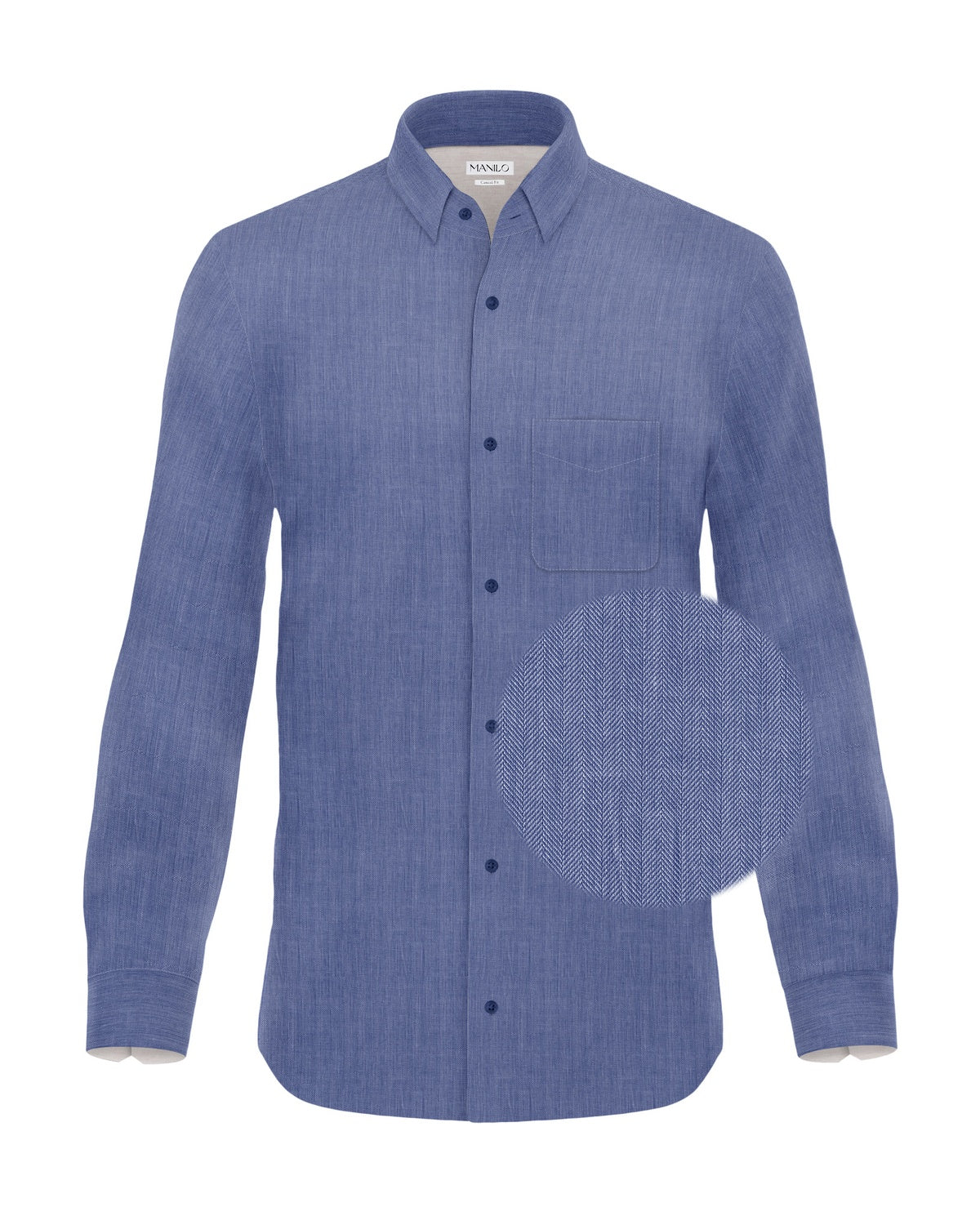 Chemise de loisirs en bleu (art. 2403-c)
