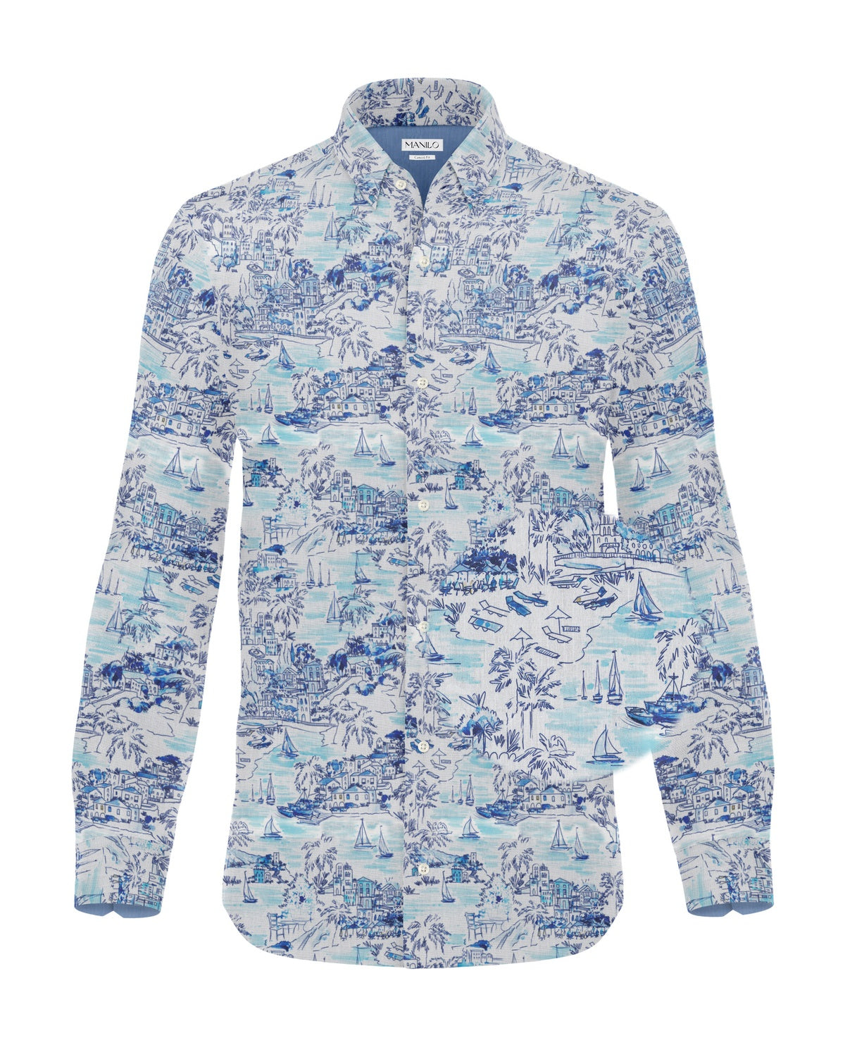 Freizeithemd mit Amalfi-Print (Art. 2529-C)