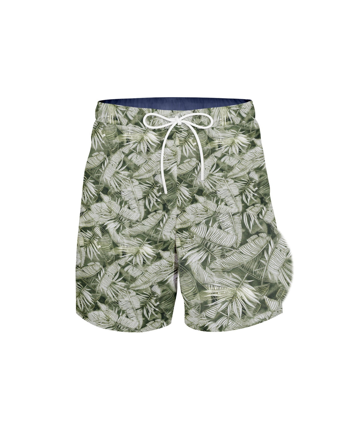 Short hawaïen avec imprimé en vert (art. 2623-SH)
