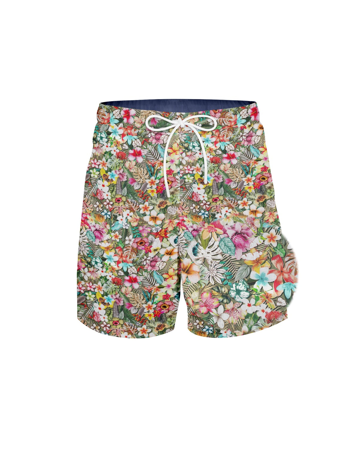 Hawaii-Shorts mit farbigem Blumenprint (Art. 2624-SH)
