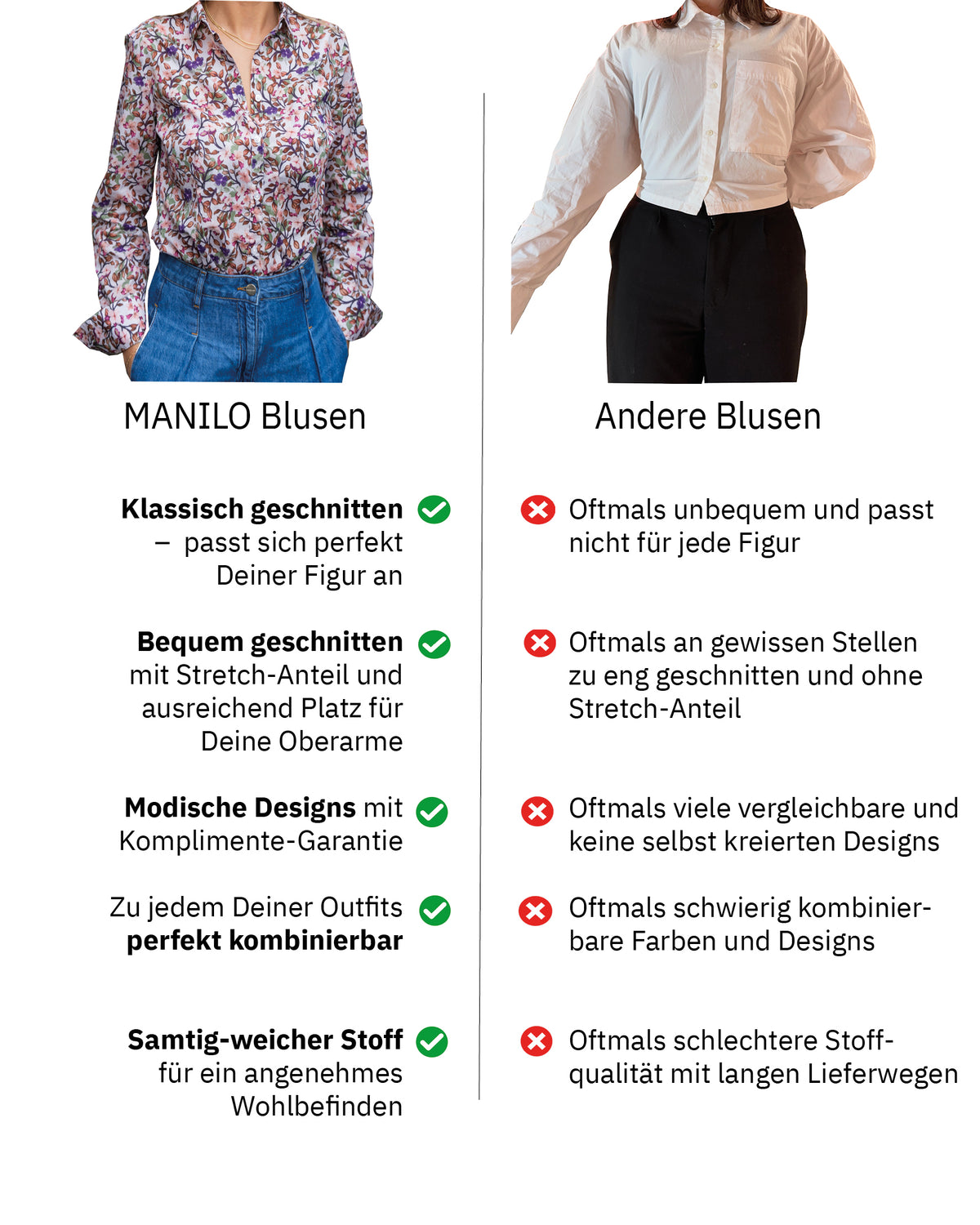 Bluse SOPHIE mit Blumenprint in Nachtblau (Art. 2018D-S)