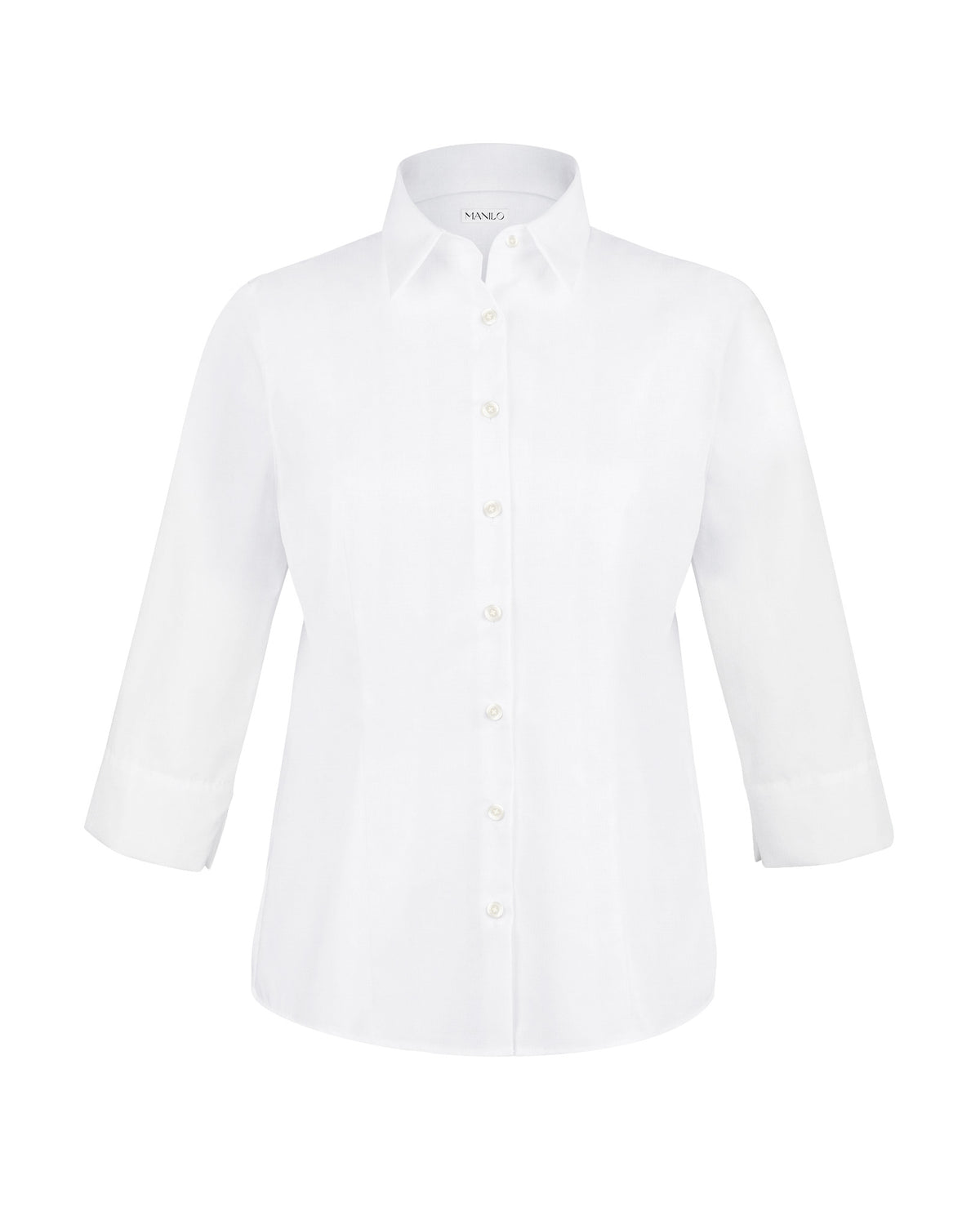 3/4 sleeve blouse FLEUR in white (1001D-F-34)