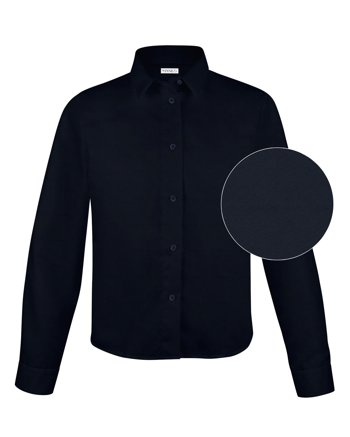 Boxy Bluse GABRIELLE in Dunkelblau (1003D-G)