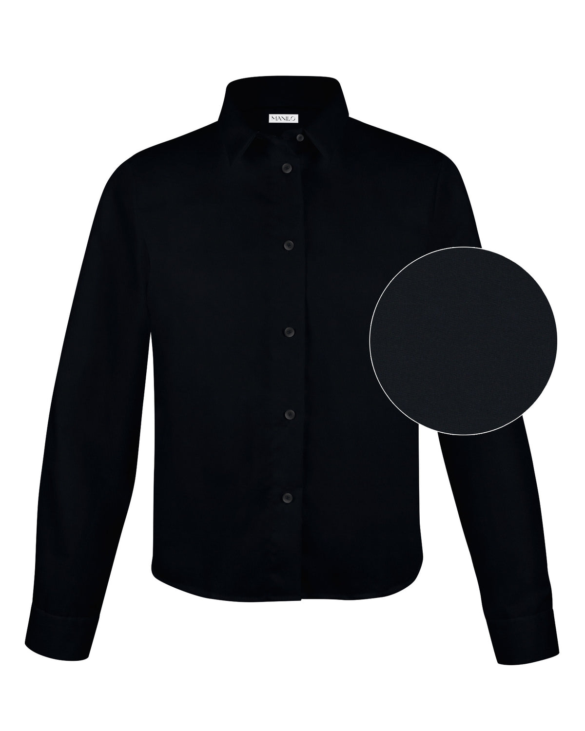 Boxy Bluse GABRIELLE in Schwarz (1004D-G)