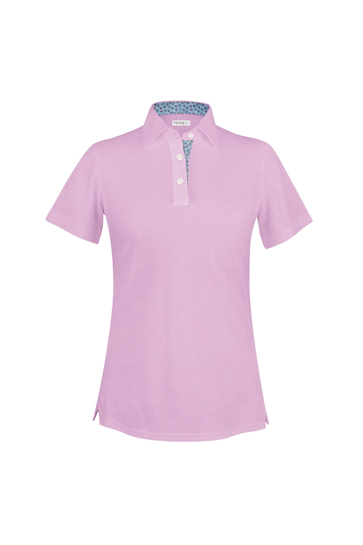 Kurzarm-Poloshirt LOUISE in Kragen und Knopfleiste in Rosa (Art. 2174D-L-KA)