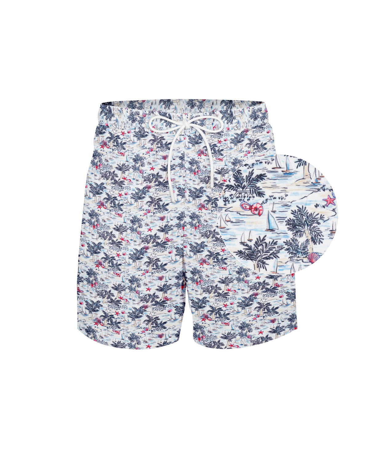Chemise hawaïenne avec imprimé estival (2837-BS)