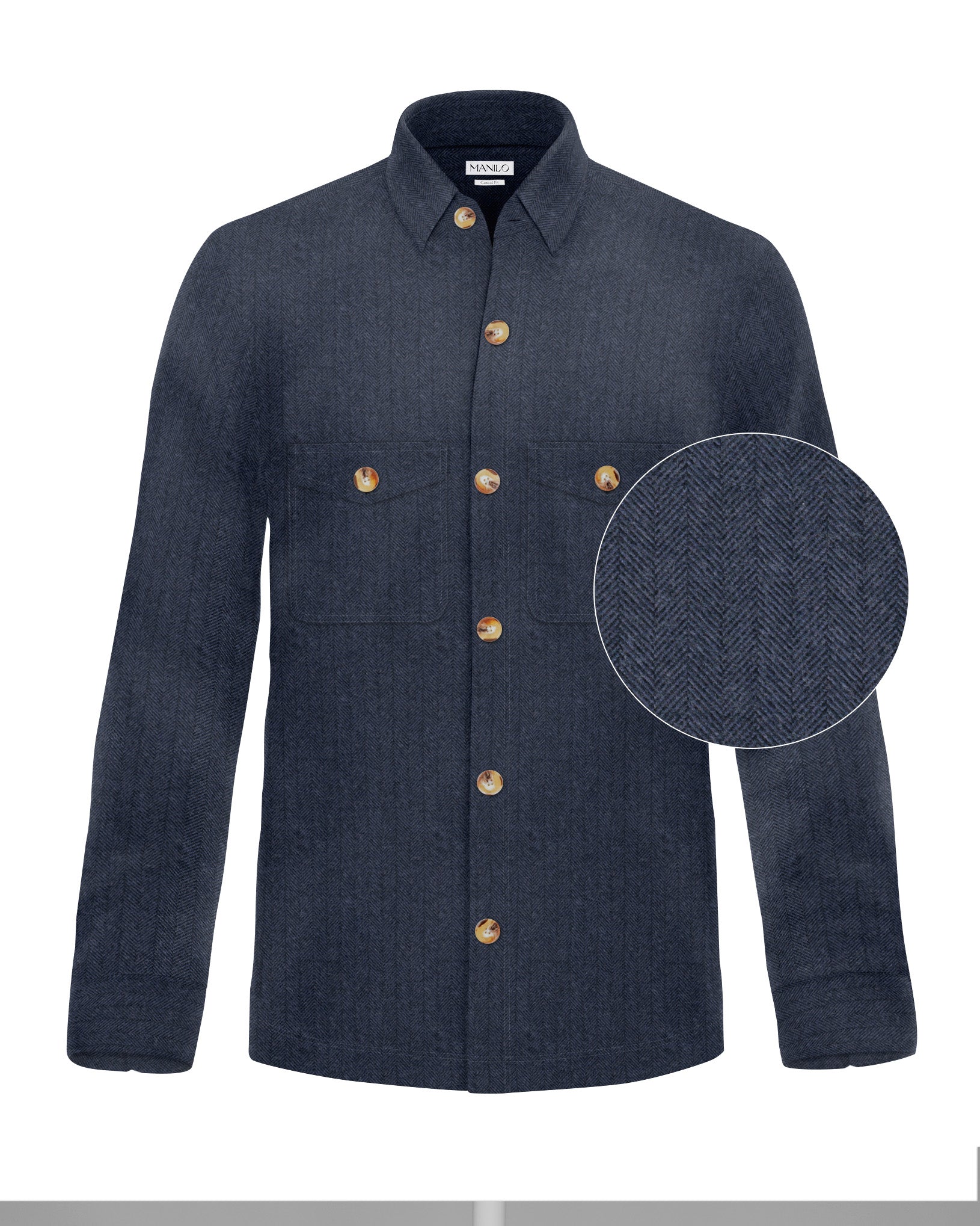 Overshirt in Blau (Art. 2757-OS)
