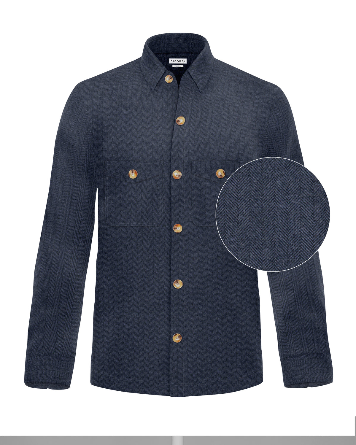 Overshirt in blue (Art. 2757-OS)
