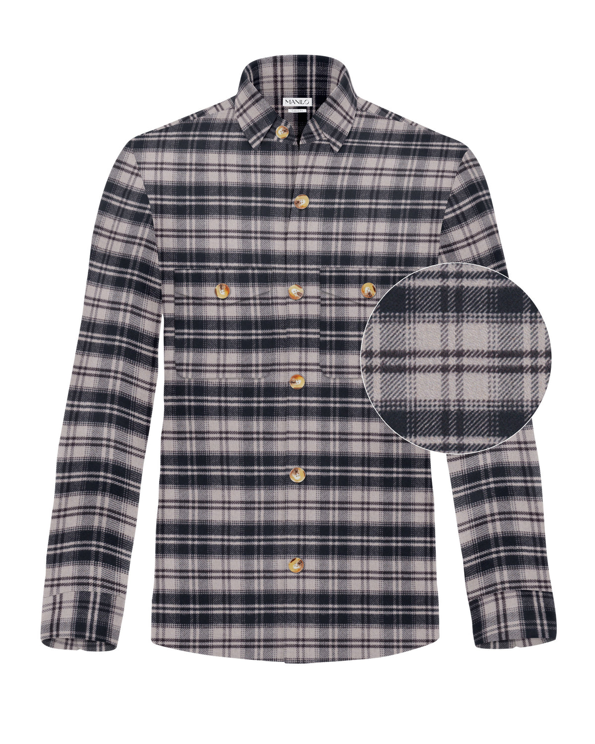 Overshirt mit Karomuster Braun (3081-OS)