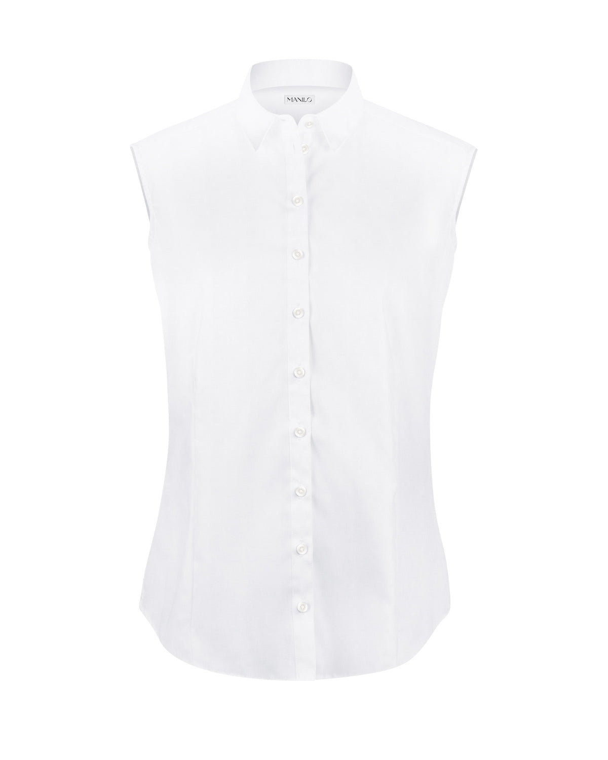 Blouse stretch SOPHIE sans manches en blanc (1001D-S-OA)