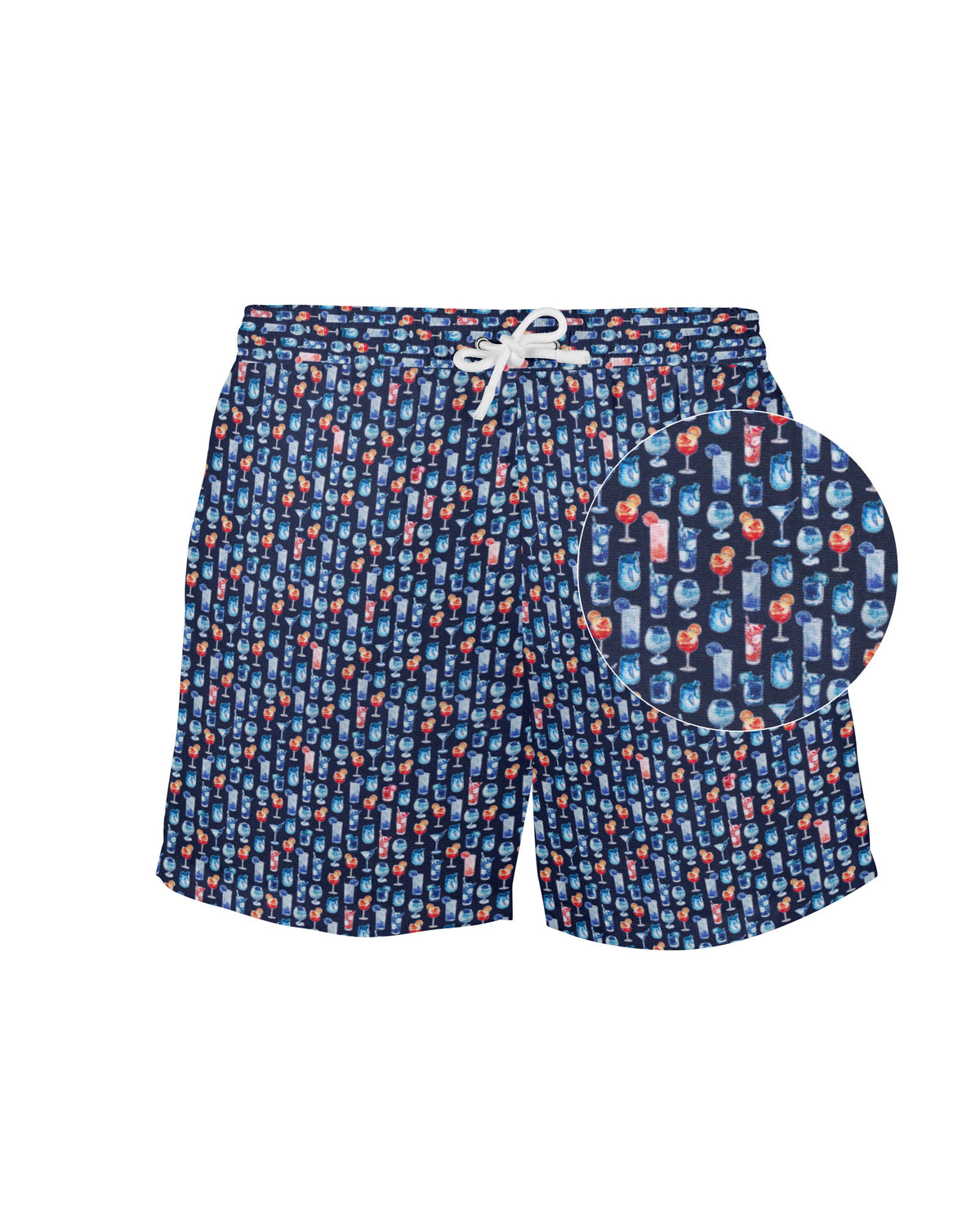 Swim shorts with cocktail print (2843-ST)