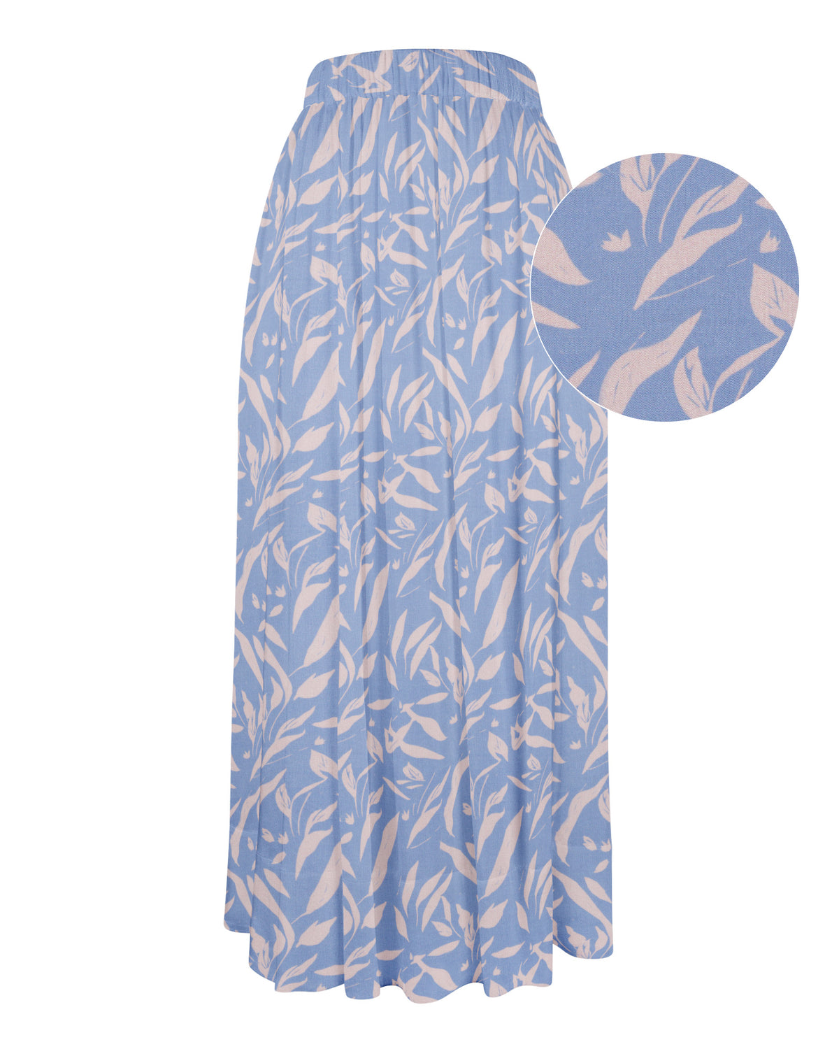 Jupe plissée THÉA avec motif imprimé en violet (2354D-T-G)