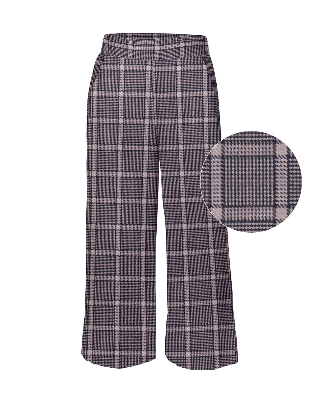 Culotte XÉNIA with check pattern in brown/beige (2572D-X)