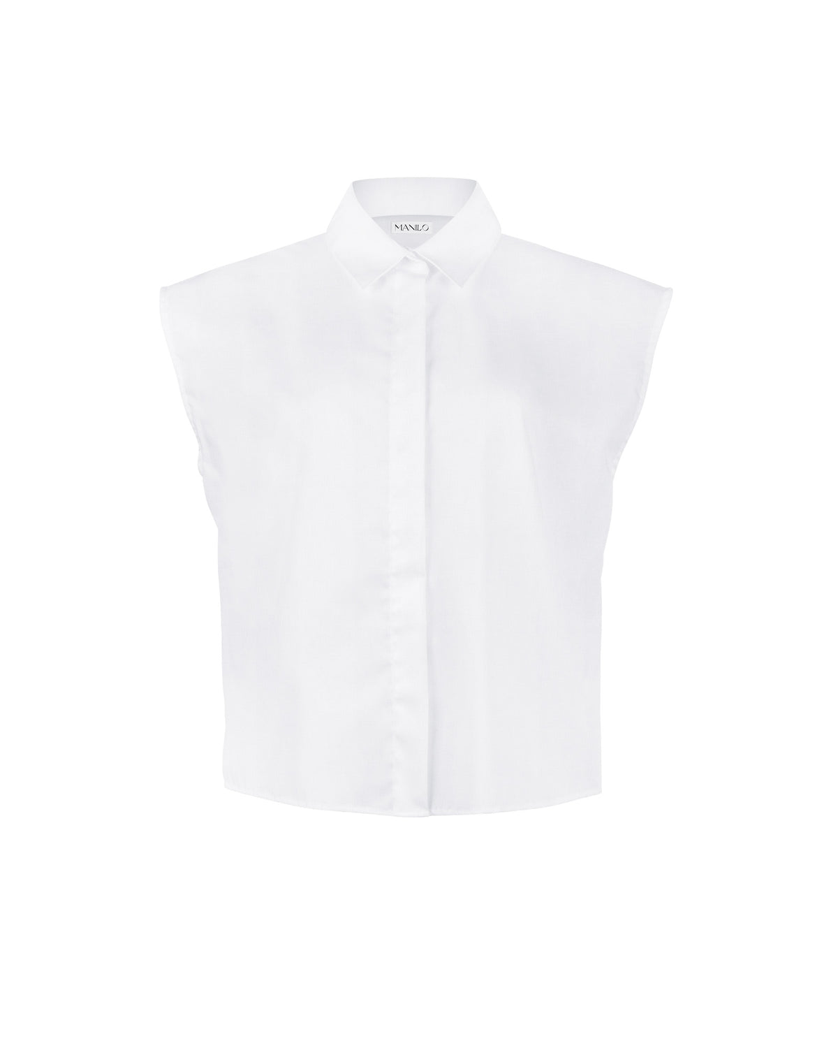 Top chemisier oversize YASMINE en blanc (1001D-Y)