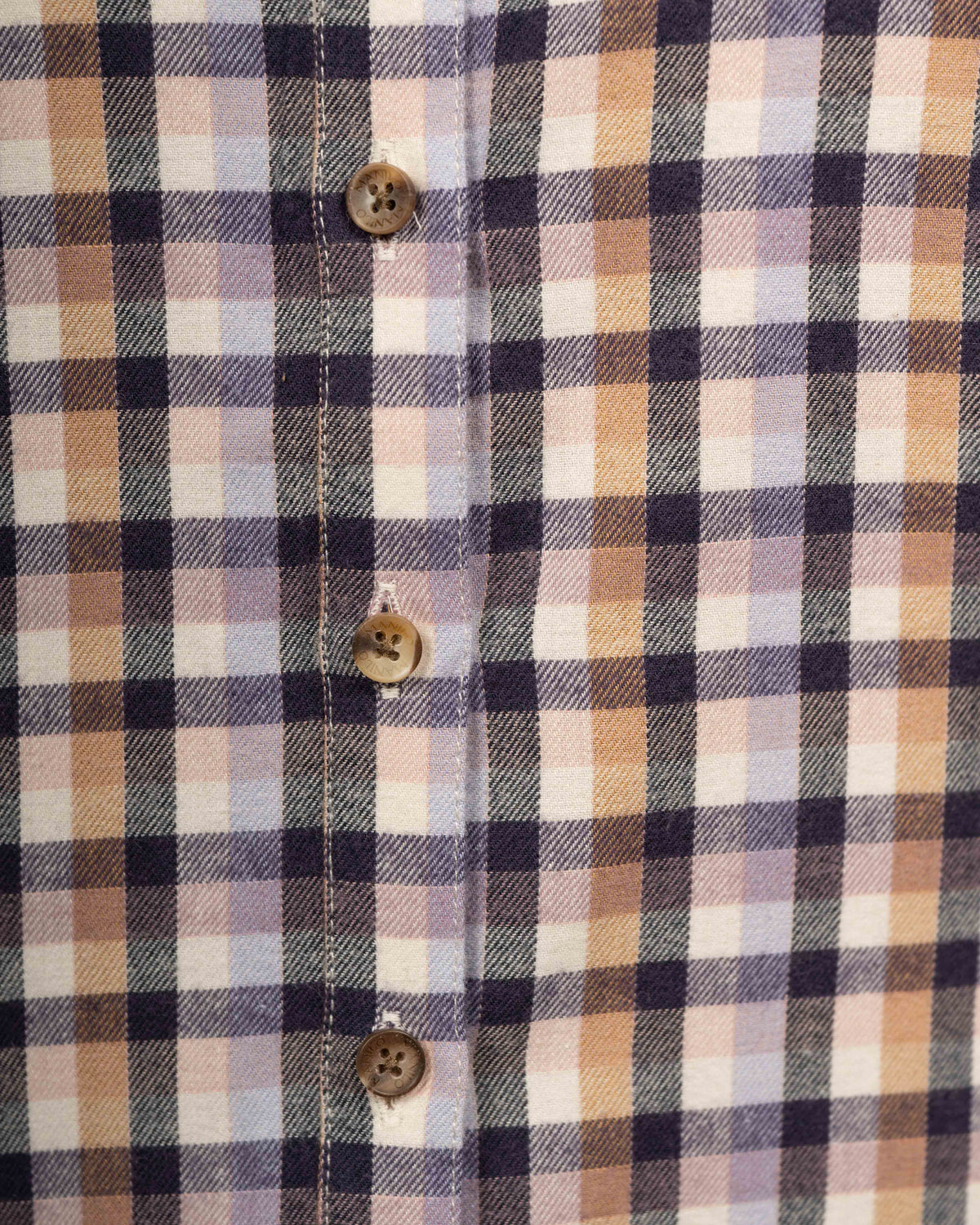 Blouse en flanelle SOPHIE avec motif à carreaux en violet/beige (2274D-S)