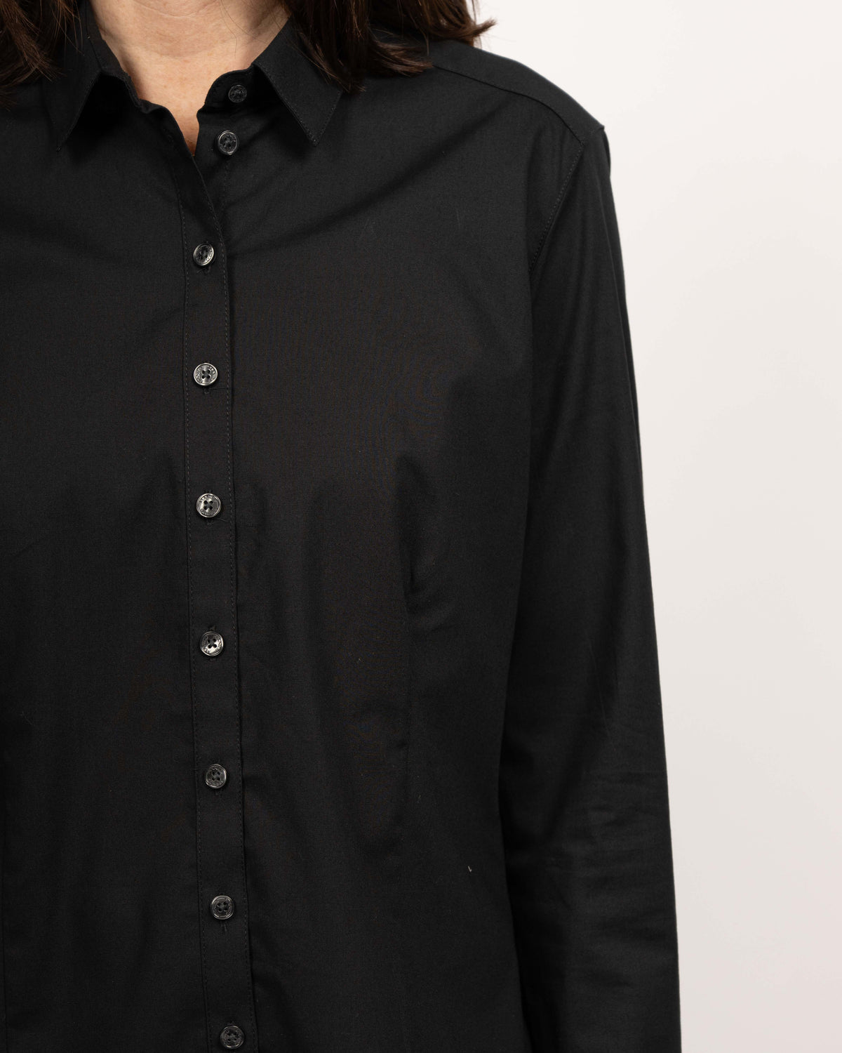 Blouse stretch SOPHIE en noir (art. 1004D-S)